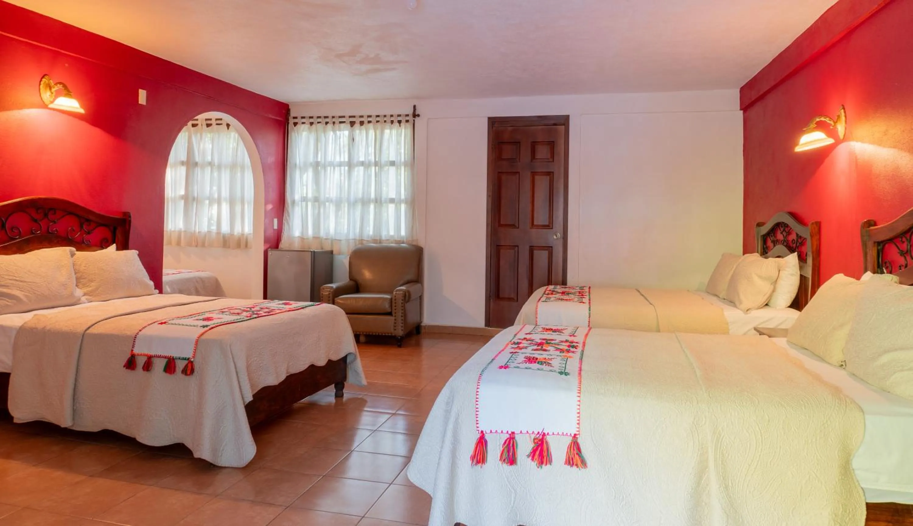 Bed in Hotel Paraíso Encantado