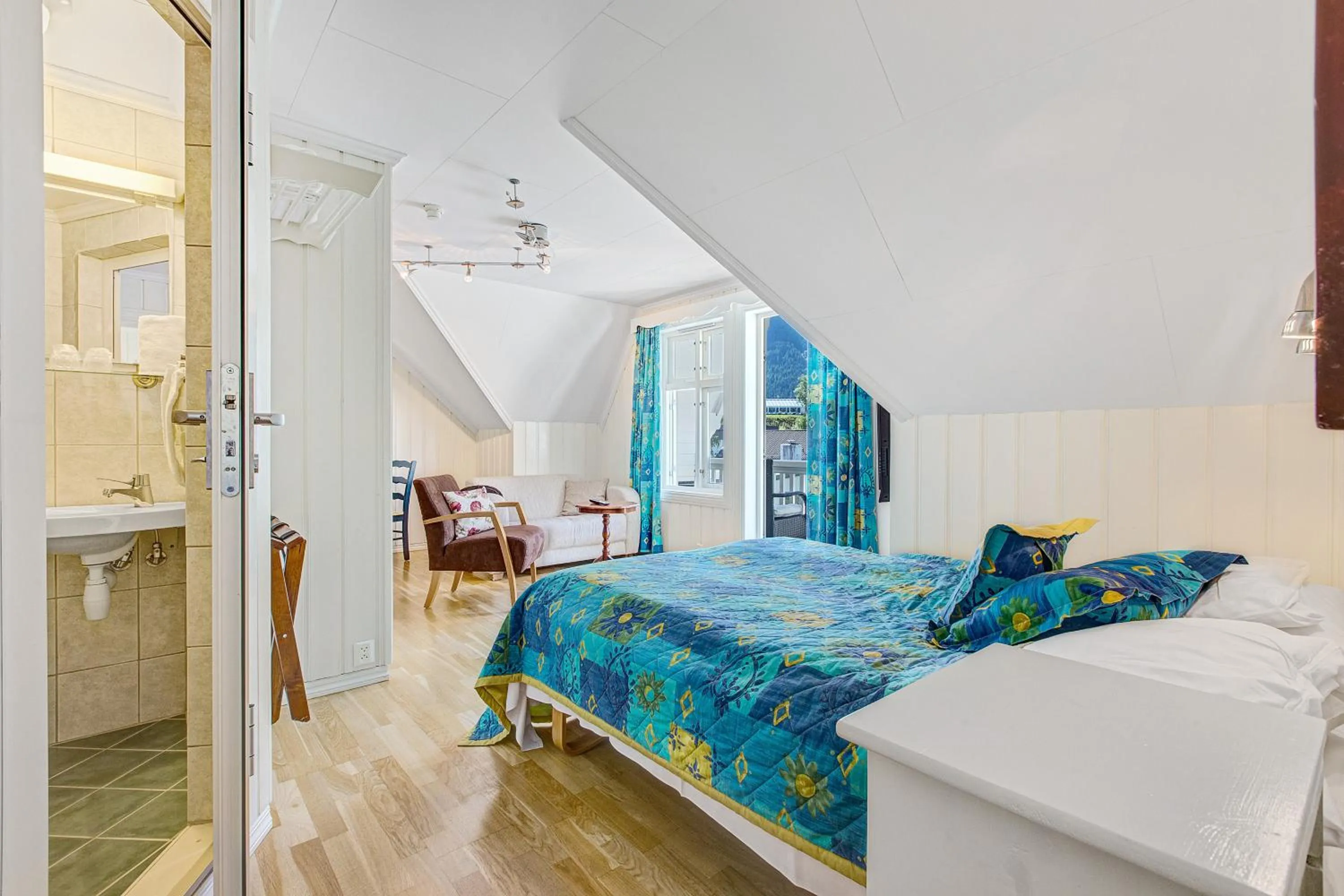 Bed in Vik Pensjonat