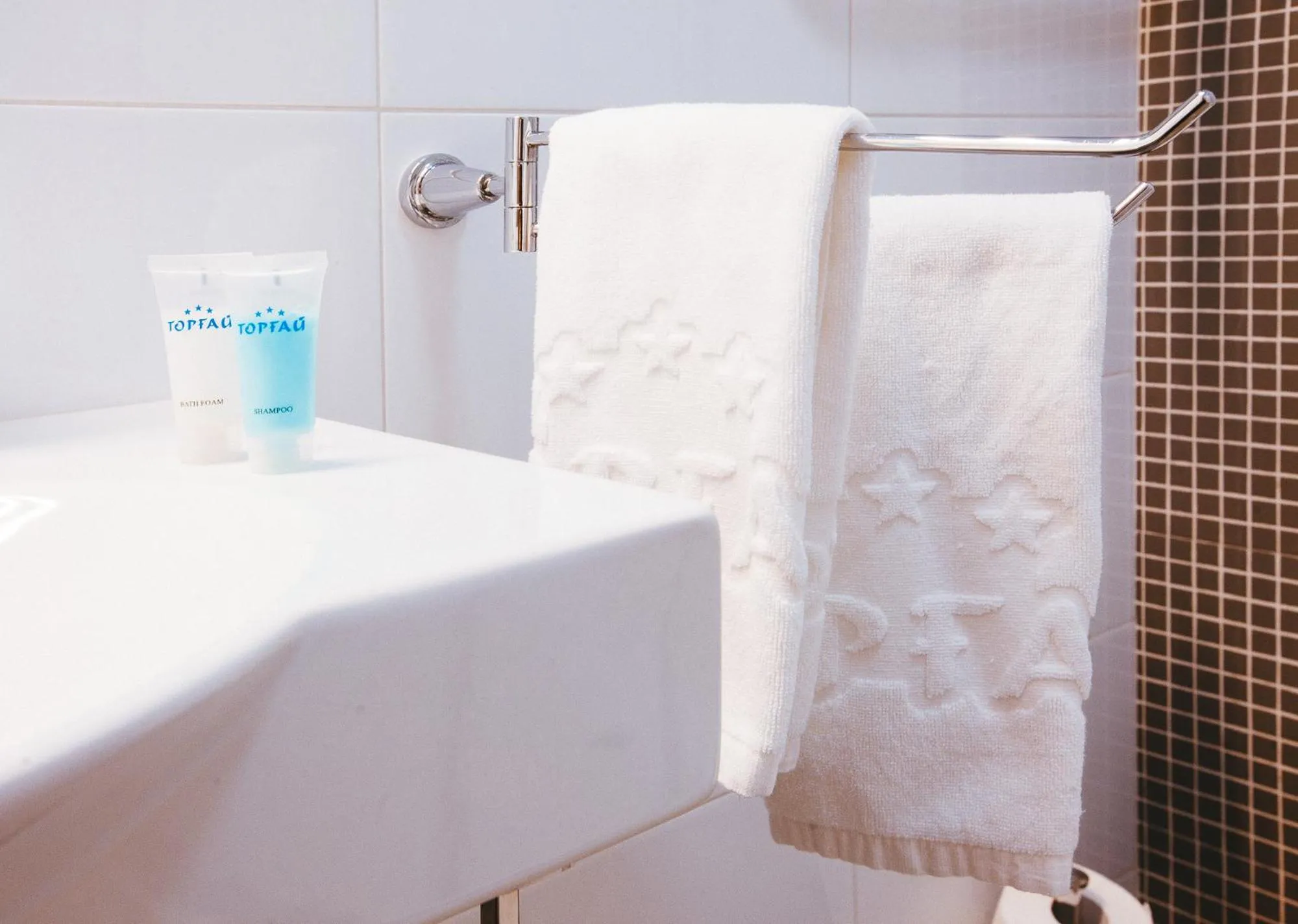 Text overlay in Torgay Hotel