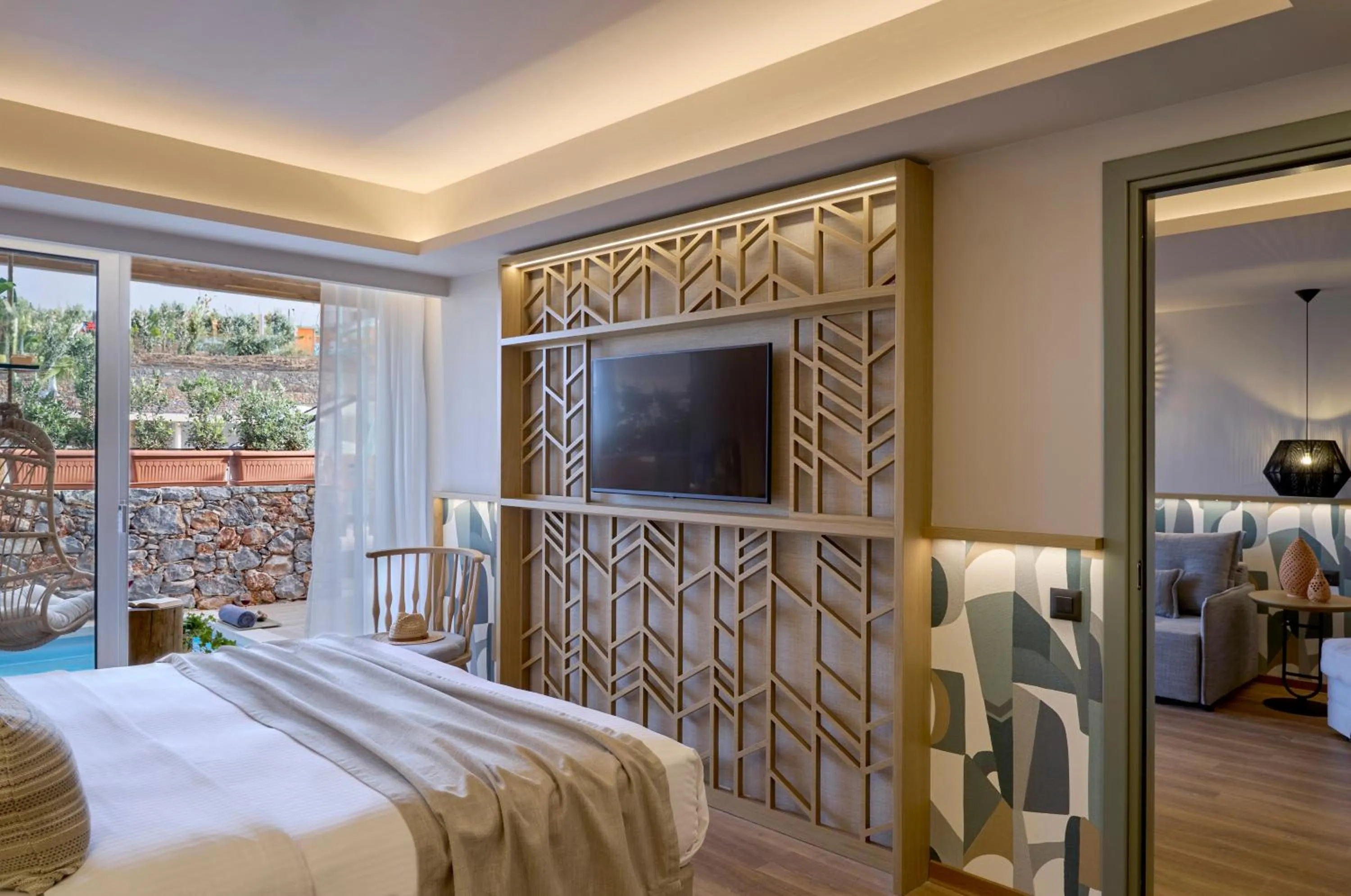 Bedroom, Bed in Wyndham Grand Crete Mirabello Bay