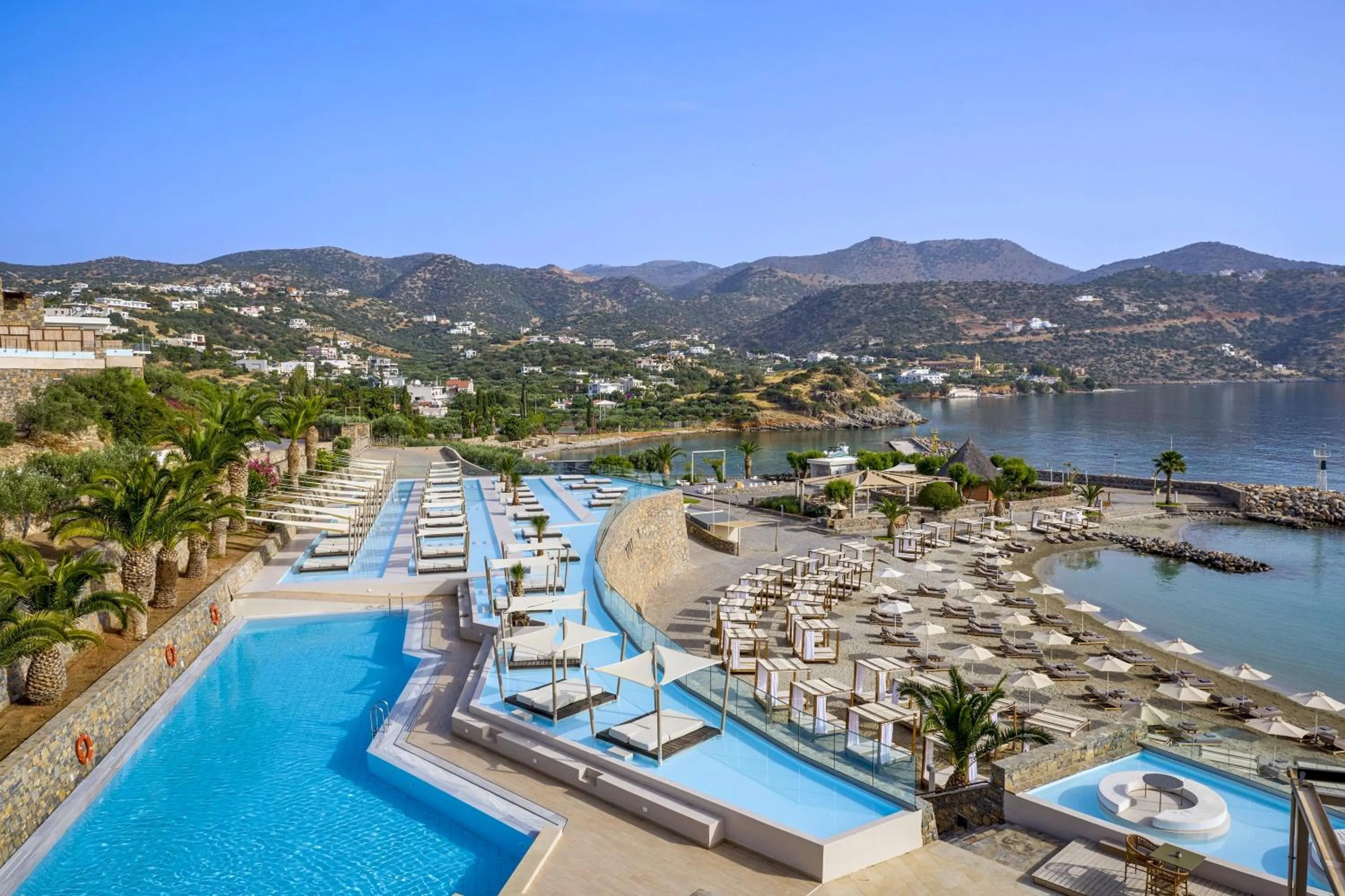 Beach in Wyndham Grand Crete Mirabello Bay