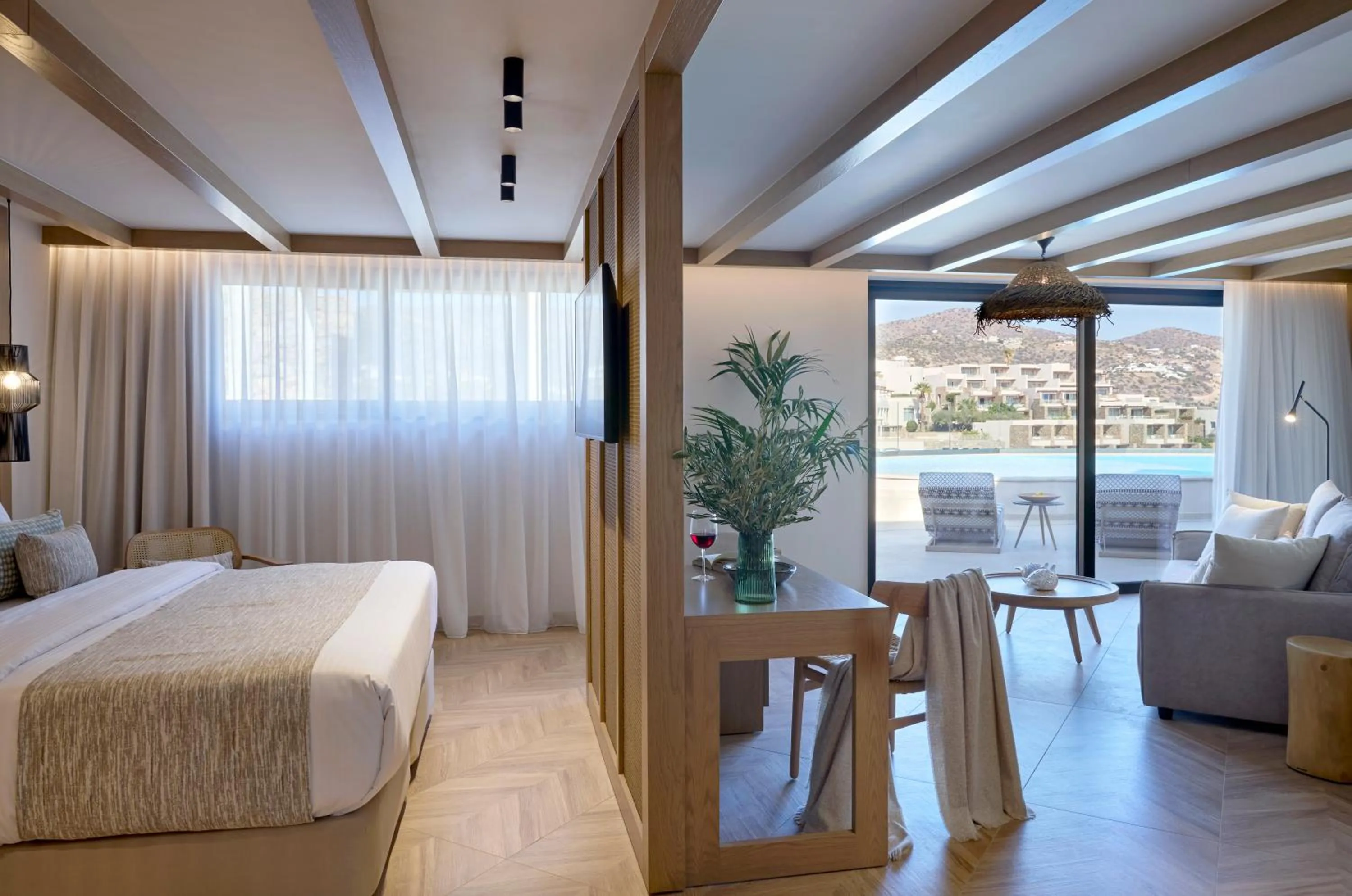 Bedroom, Bed in Wyndham Grand Crete Mirabello Bay