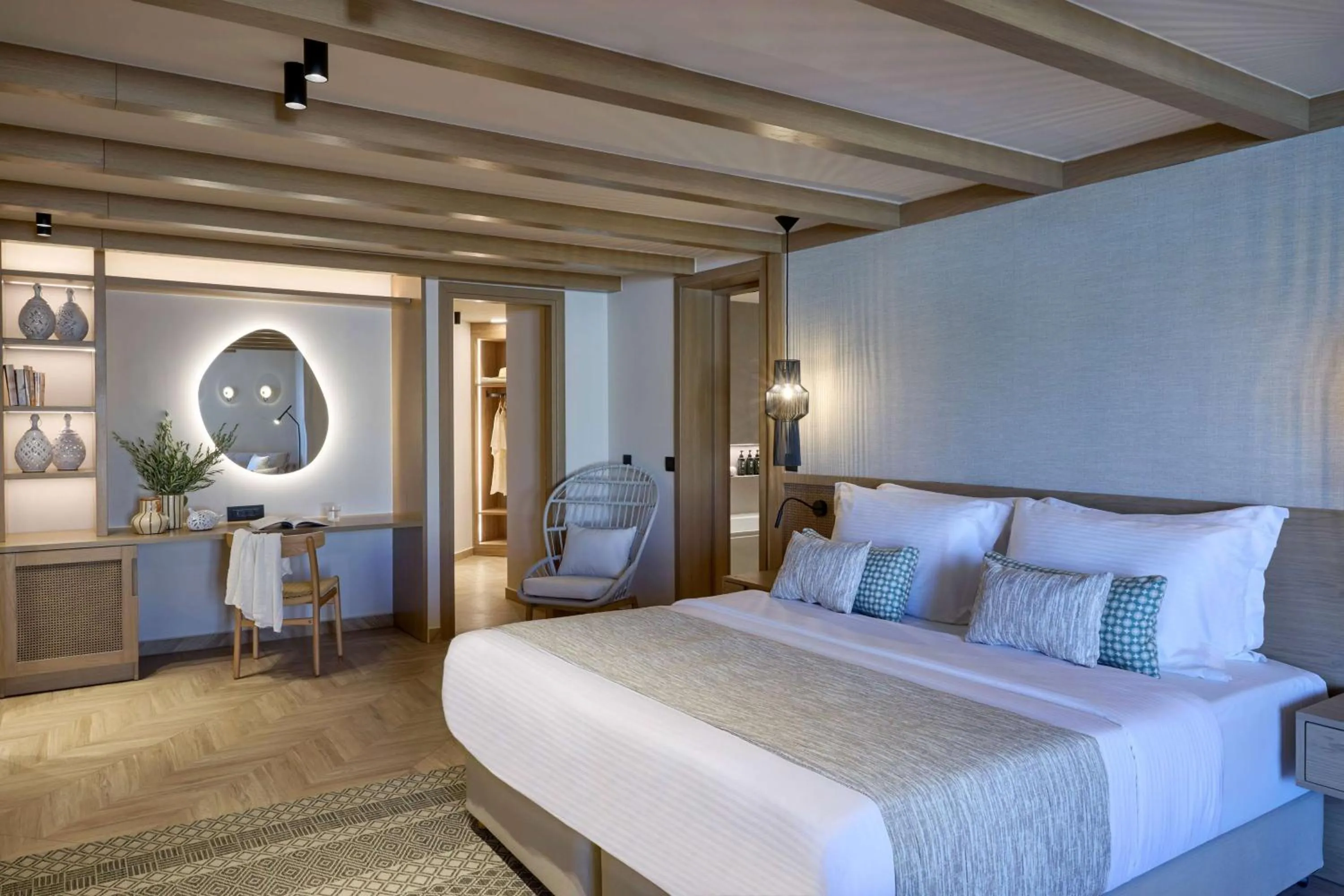 Photo of the whole room, Bed in Wyndham Grand Crete Mirabello Bay