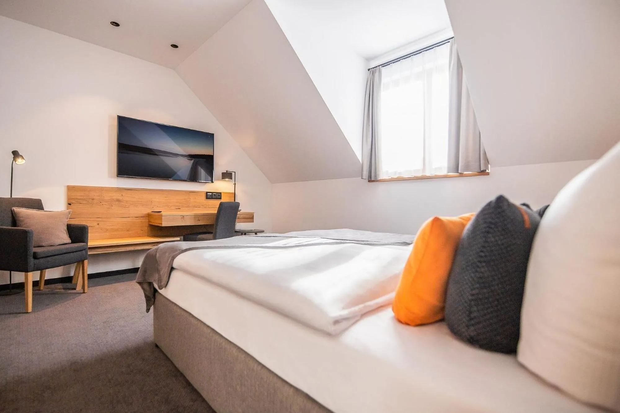 Bed in Hotel Tannenhaus