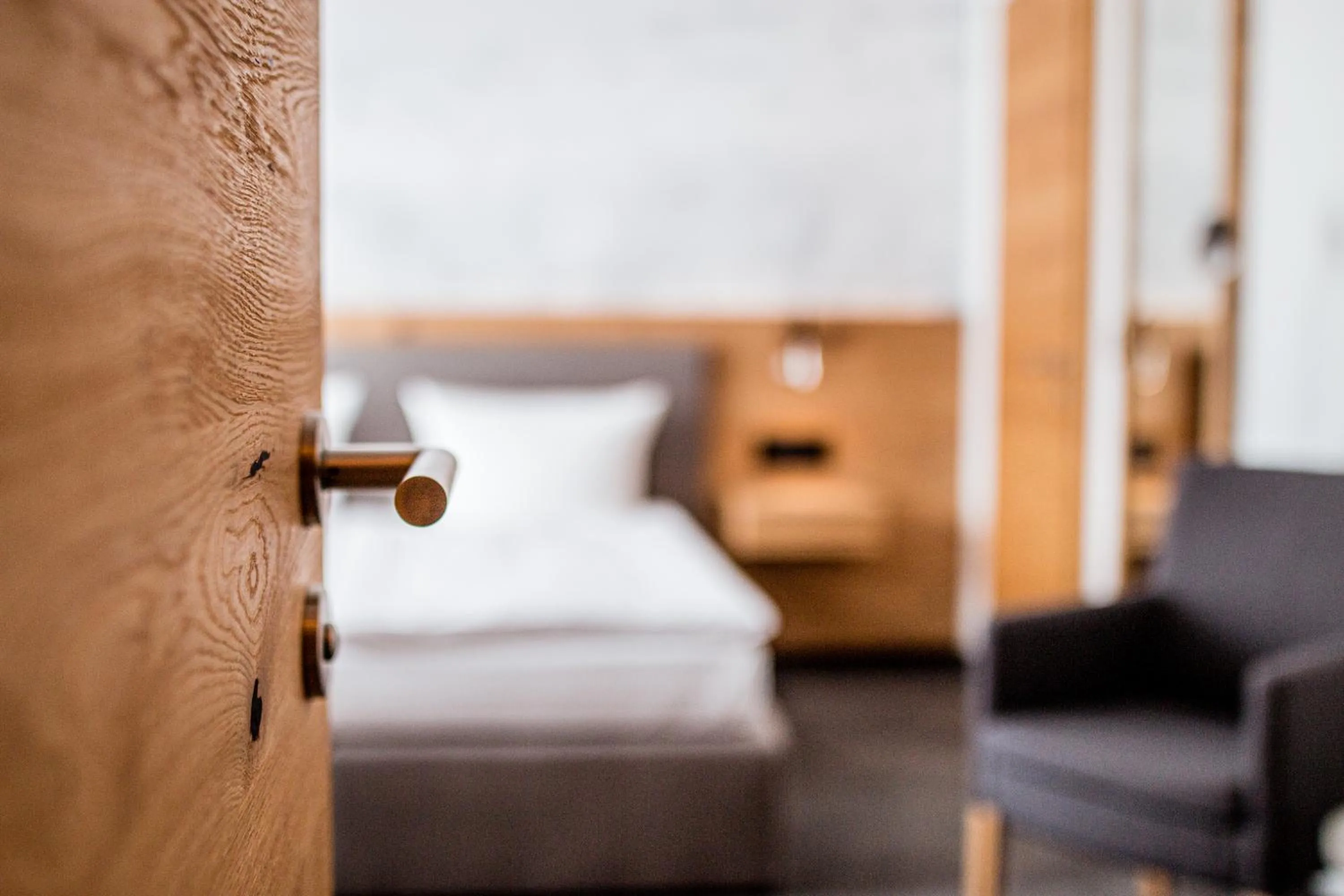 Bed in Hotel Tannenhaus