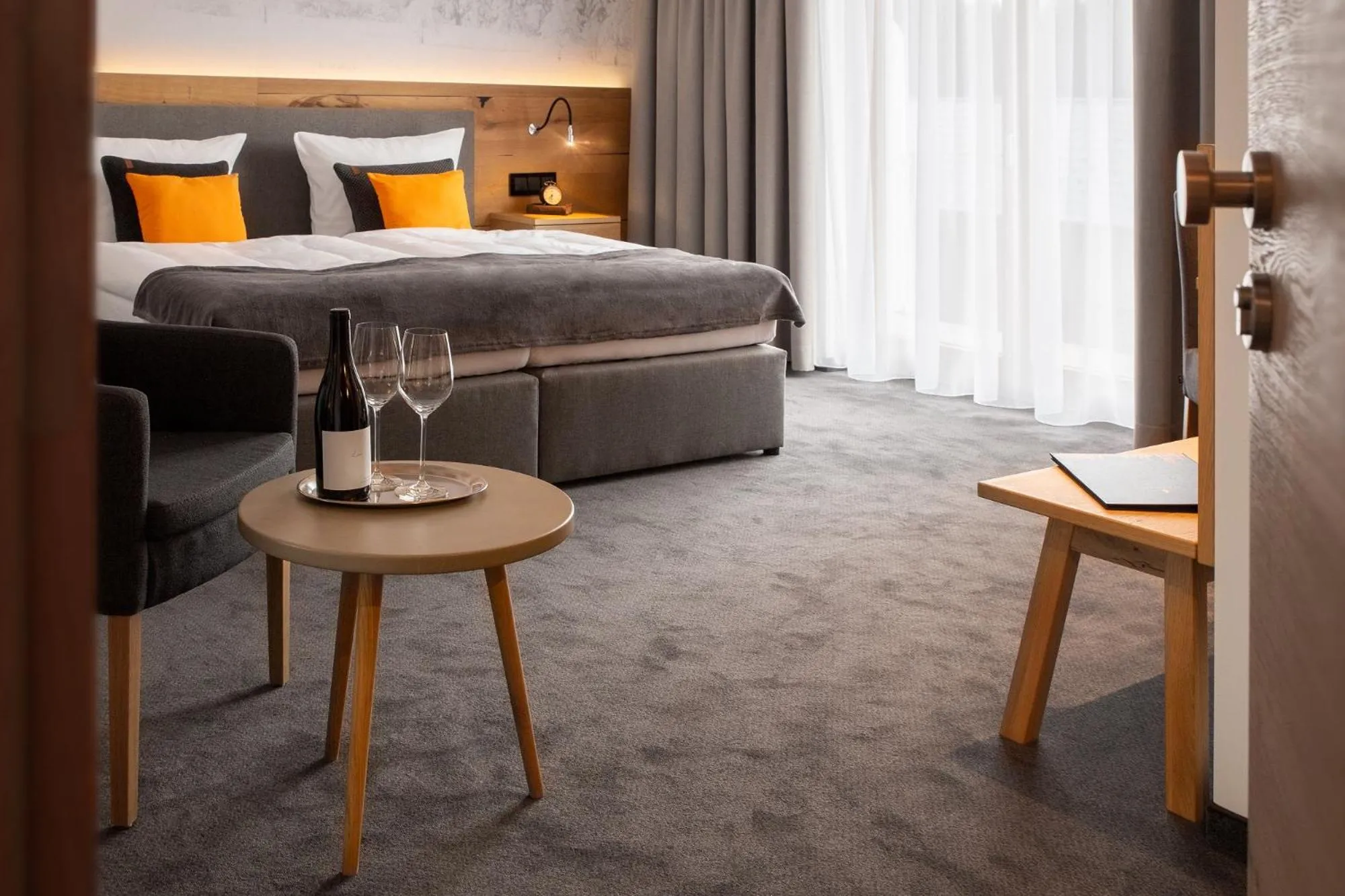 Bed in Hotel Tannenhaus