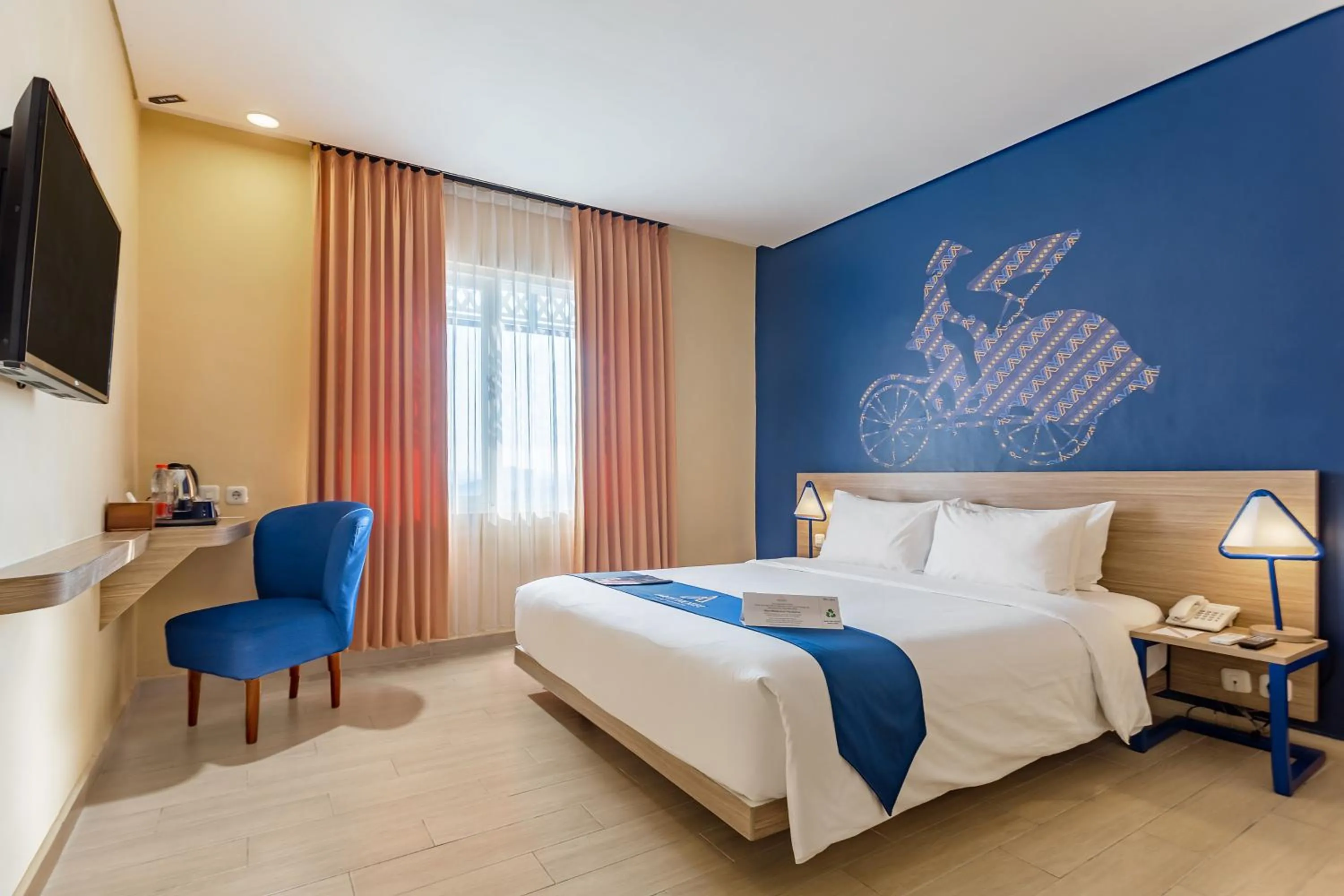 Bed in Arte Hotel Yogyakarta