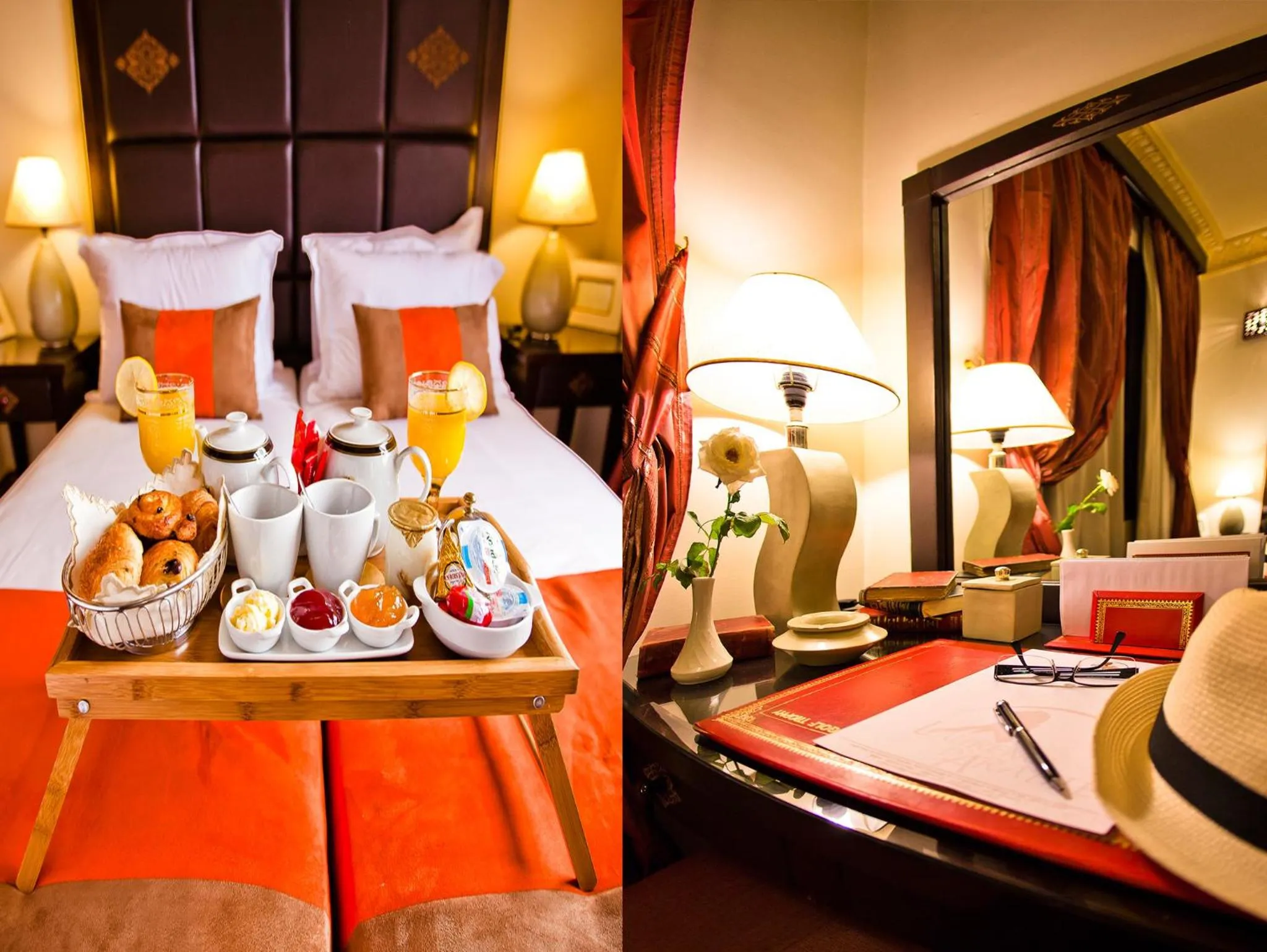 Seating area, Bed in Hotel Lawrence d'Arabie