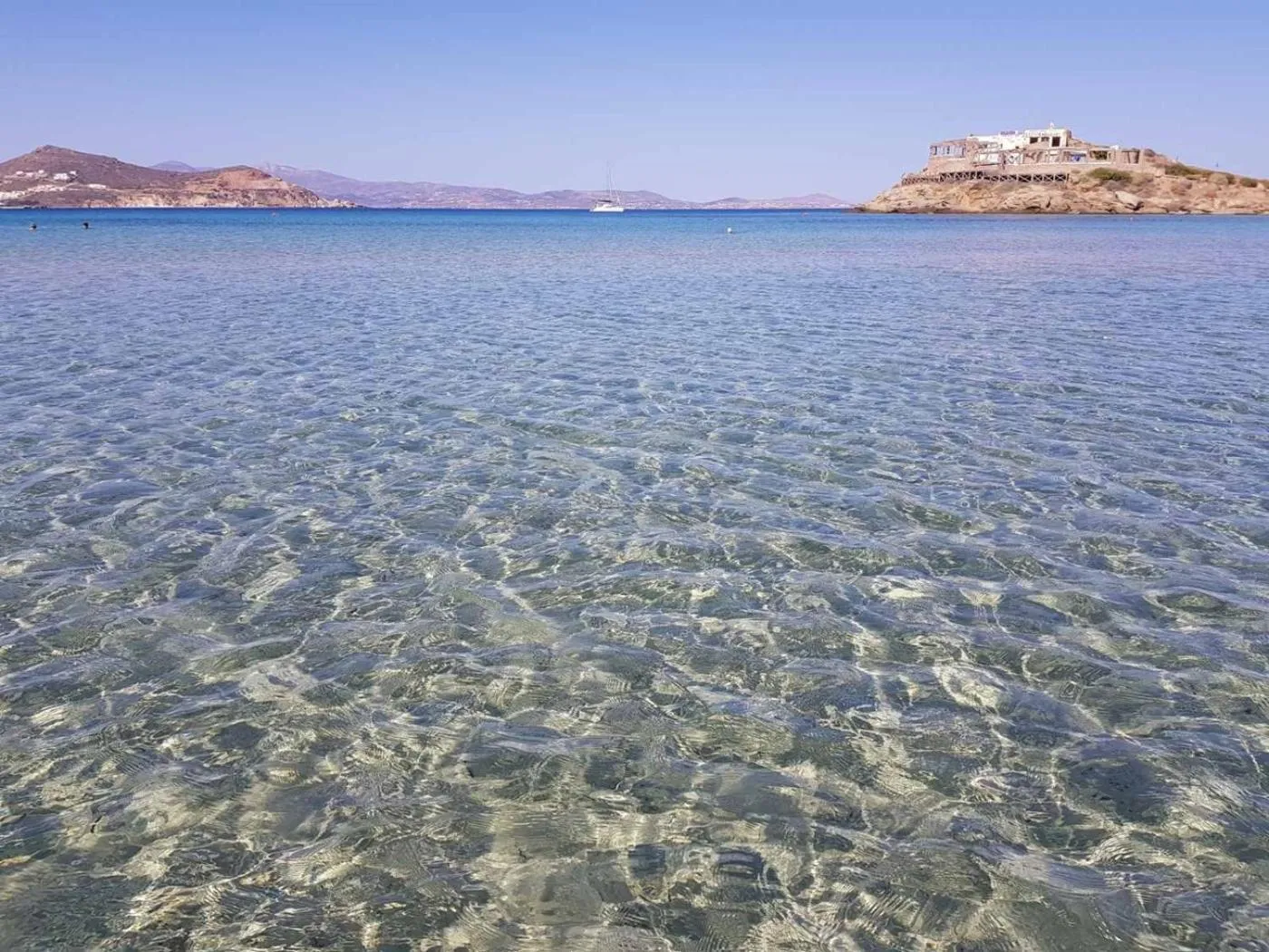 Nearby landmark in Nostos Studios at Saint George beach Agios Georgios Chora Naxos town