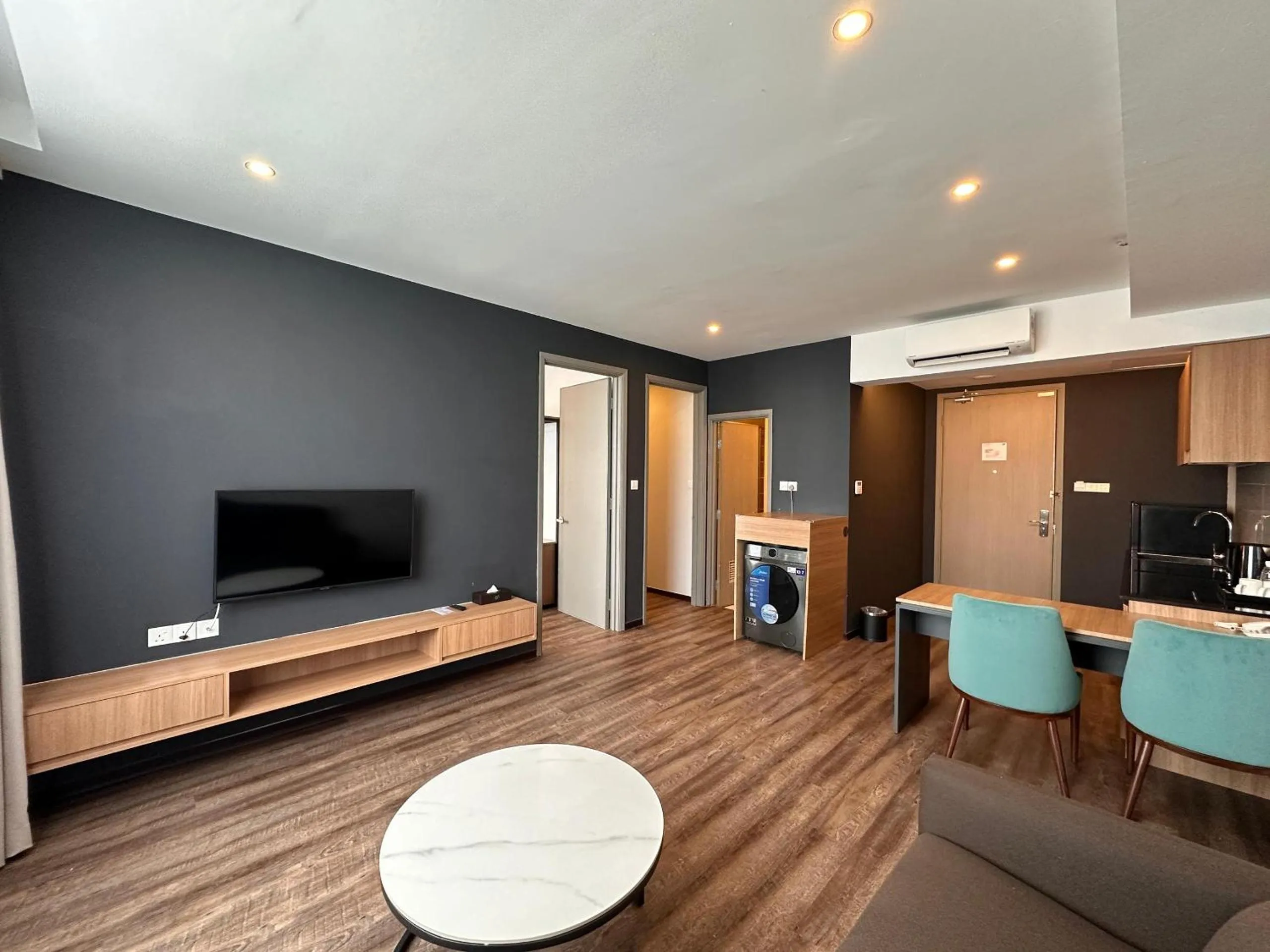 Seating area in 56 Hotel