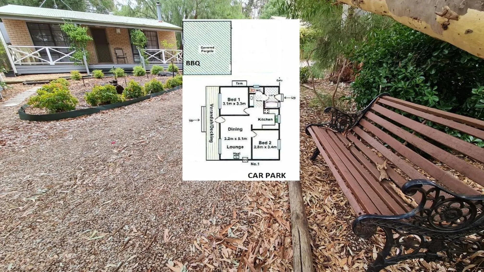 Floor plan in Barossa Country Cottages