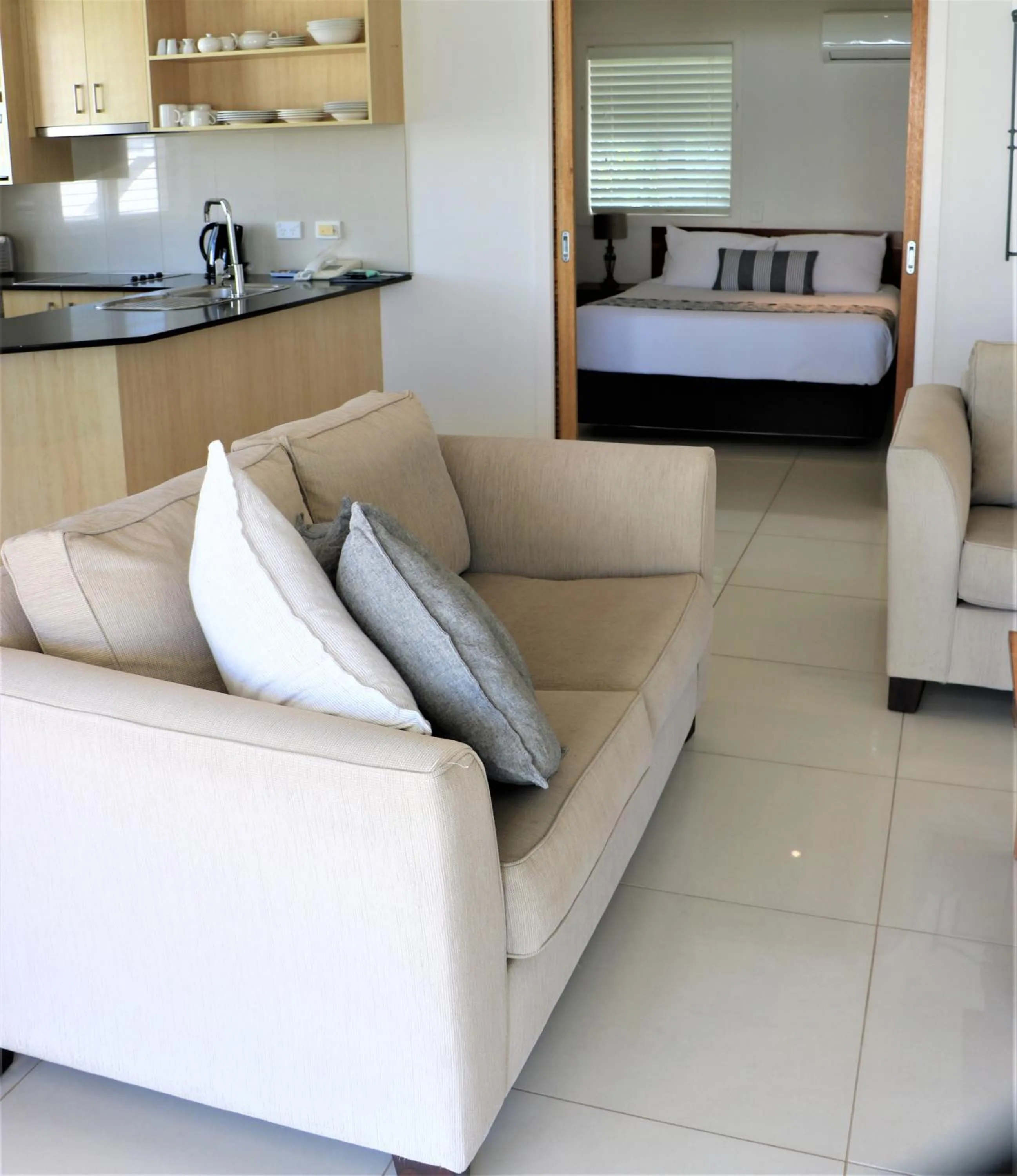 Living room in Noosa River Palms