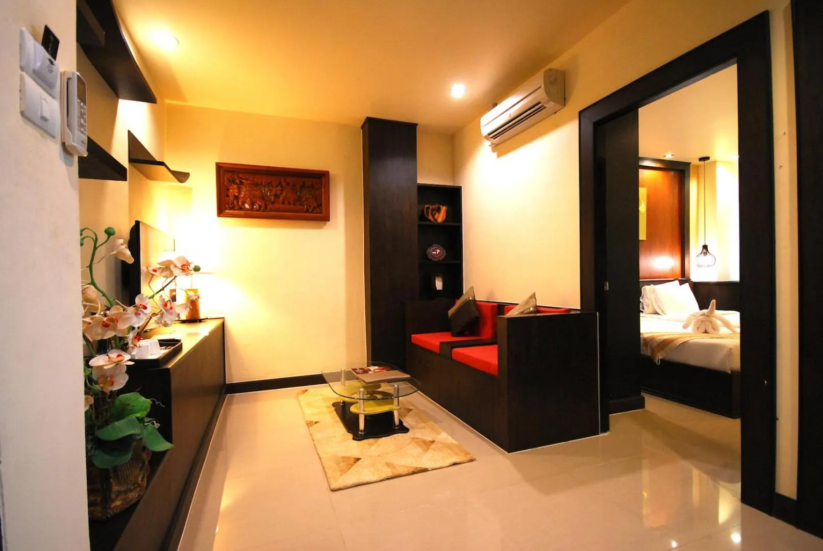 Living room, Bed in Phufa Waree Chiangrai Resort - SHA Extra Plus