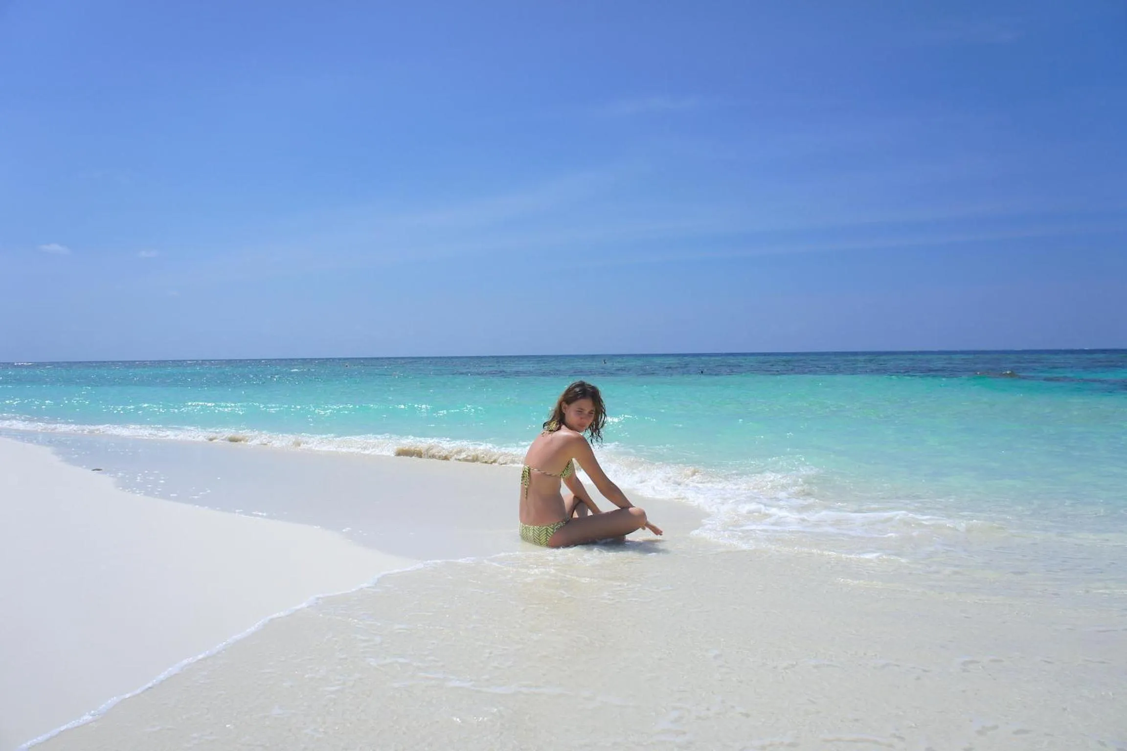 People in Kaani Beach Hotel