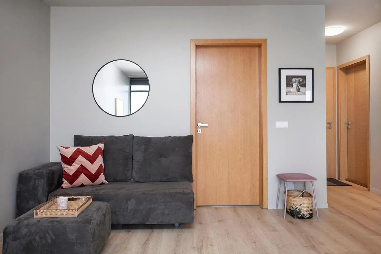 Seating area in Planet Apartments