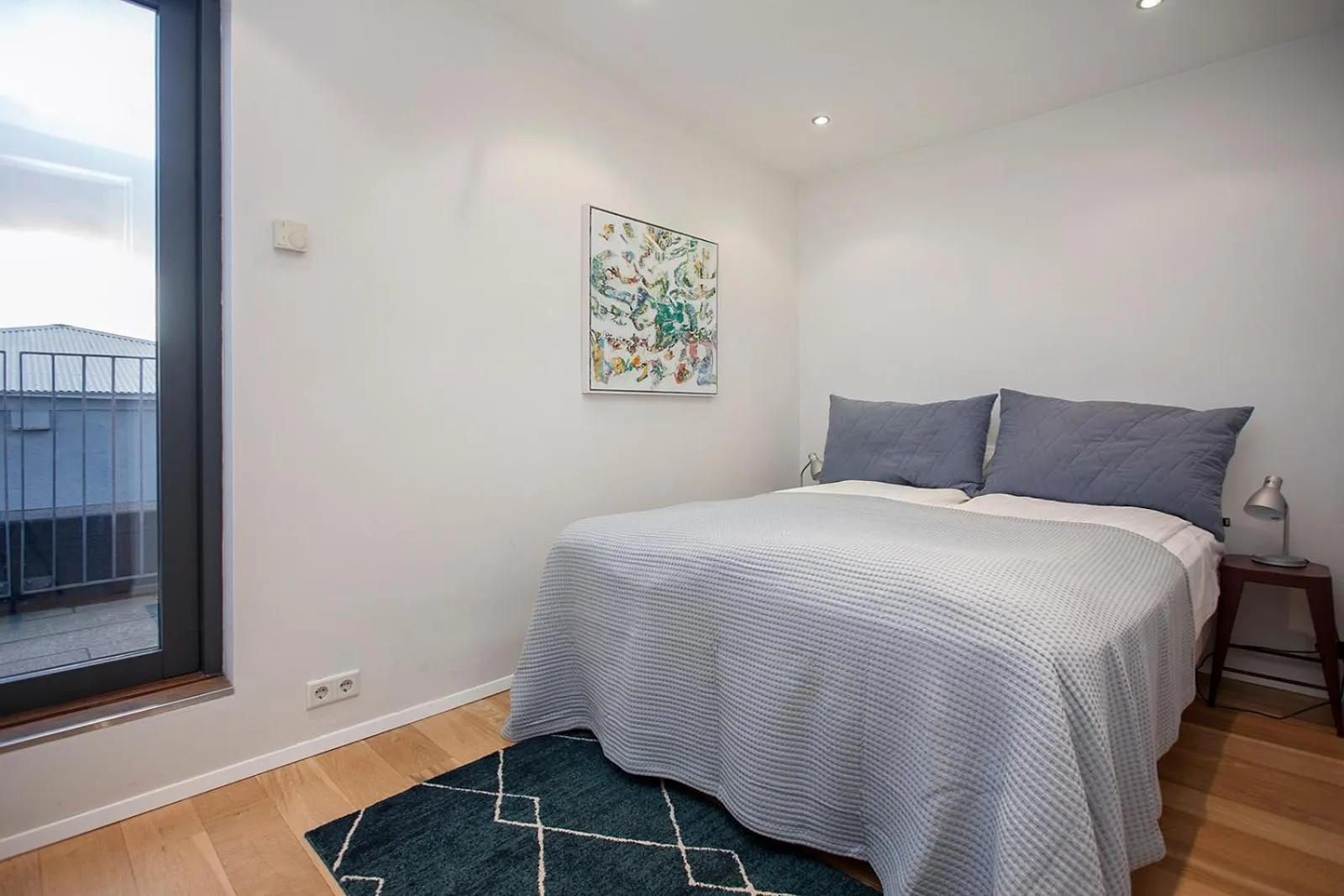 Bedroom, Bed in Planet Apartments