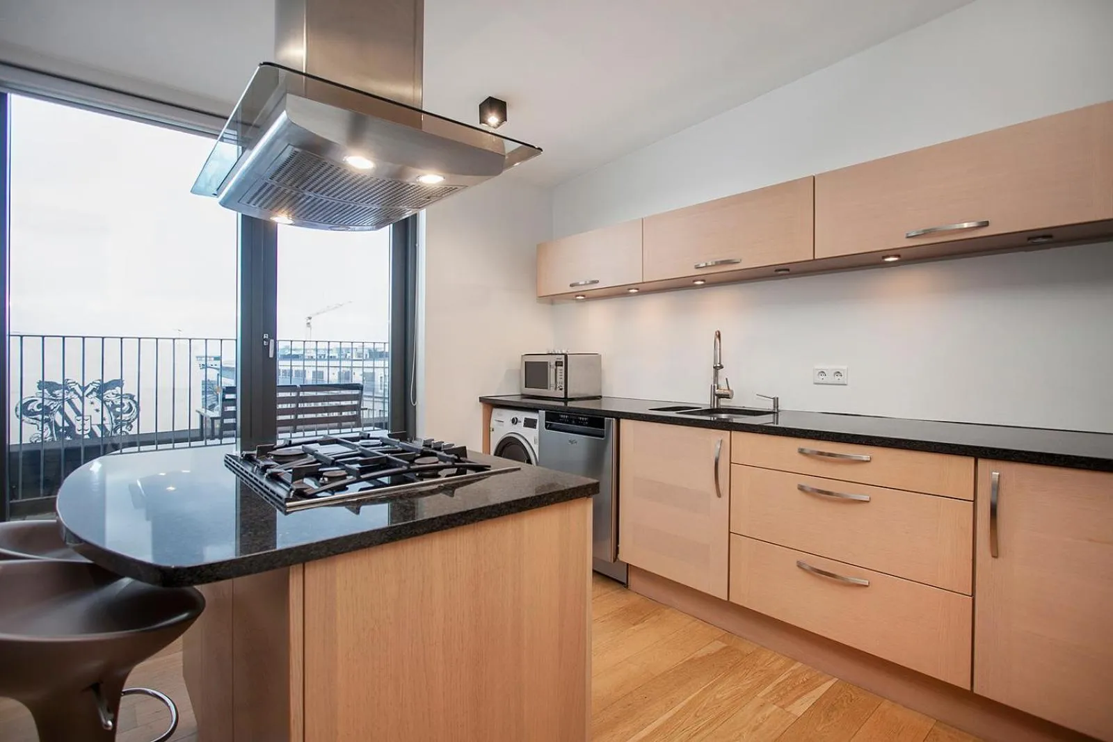 Kitchen or kitchenette in Planet Apartments