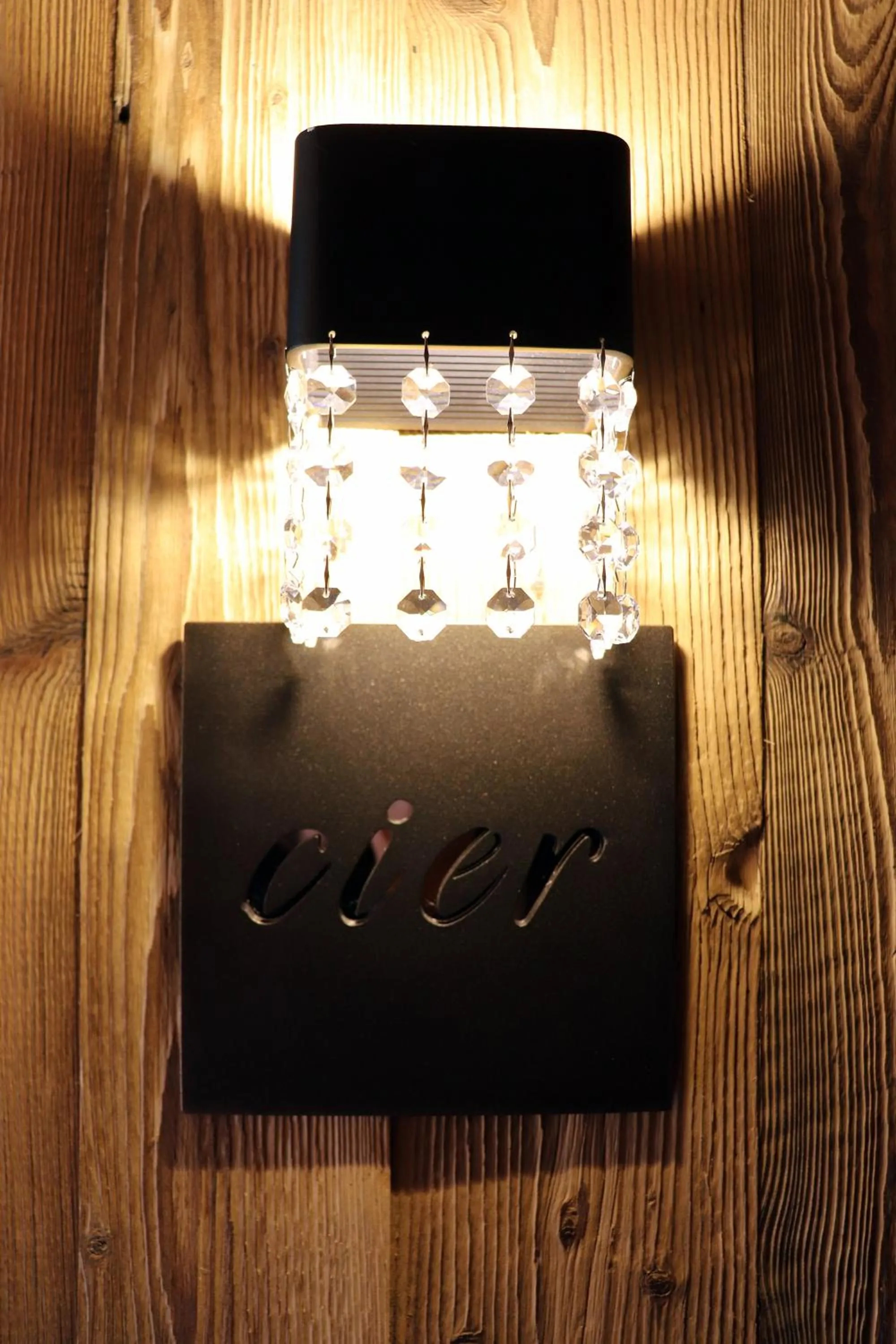 Decorative detail in Alpine Refuge Villa Adler