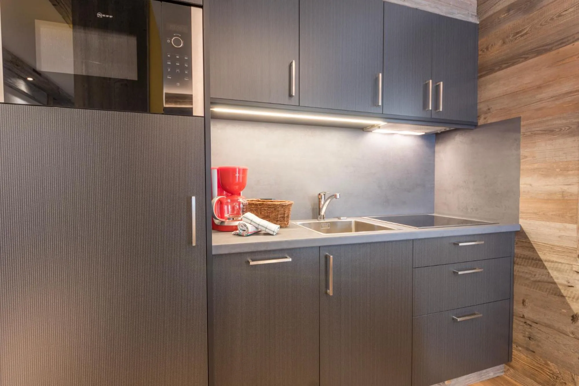 Kitchen or kitchenette in Alpine Refuge Villa Adler