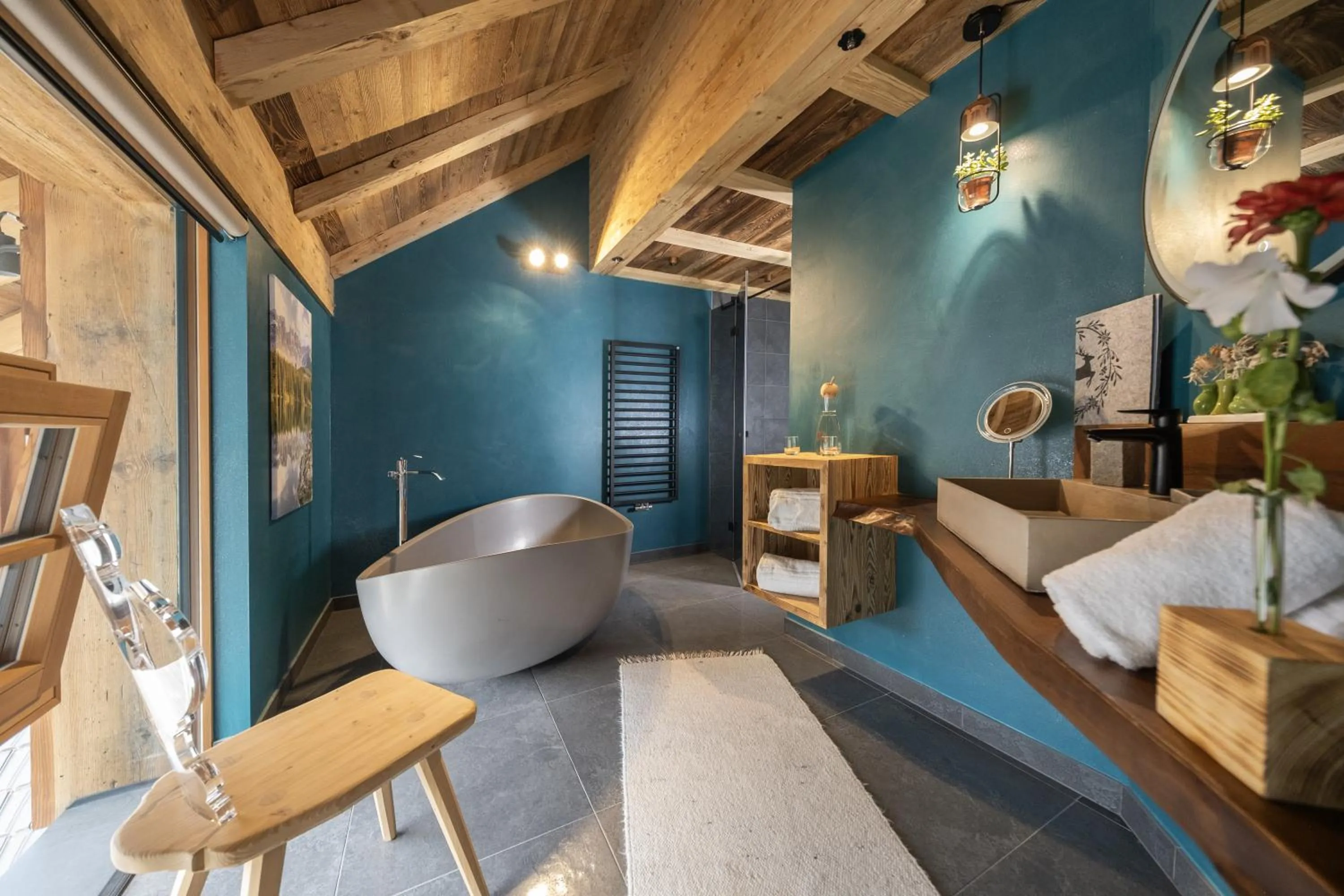 Bath in Alpine Refuge Villa Adler