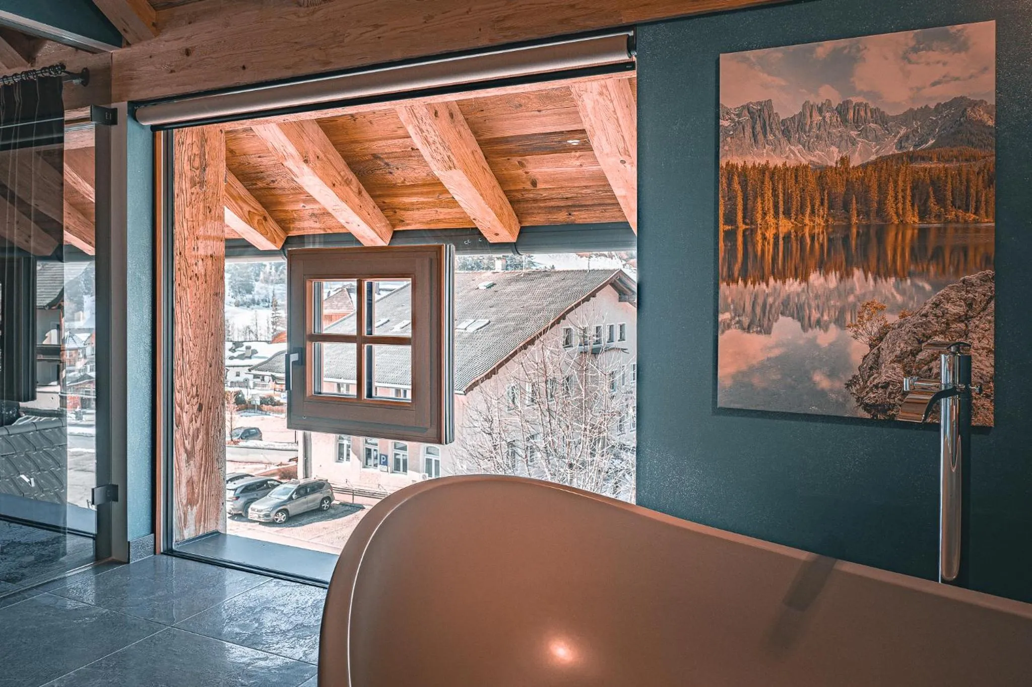 Living room in Alpine Refuge Villa Adler