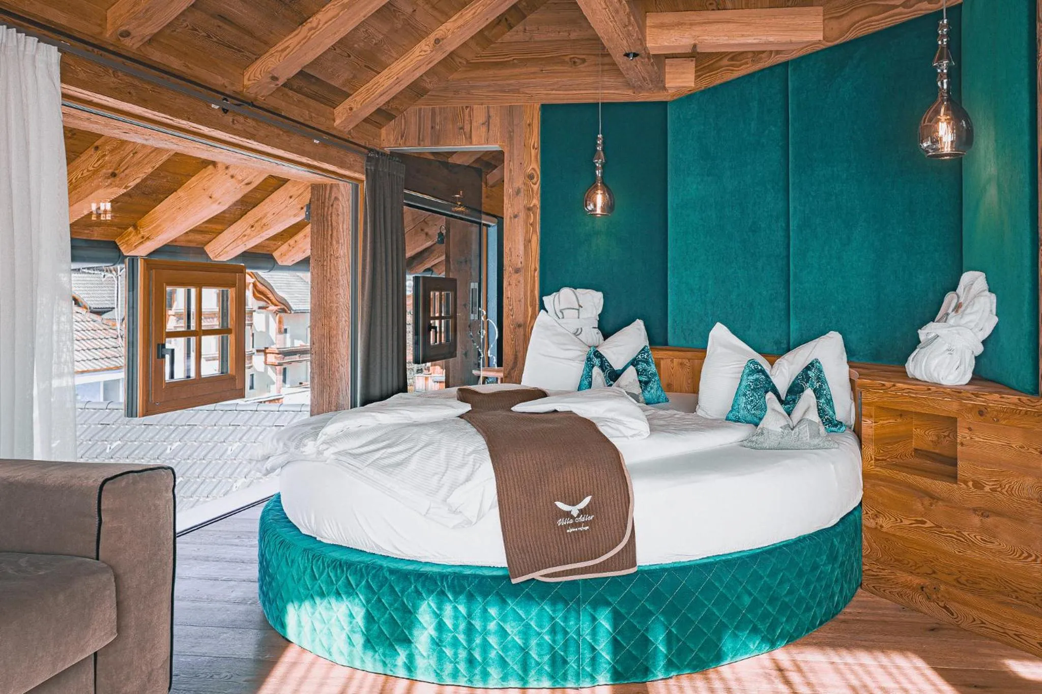 Bed in Alpine Refuge Villa Adler