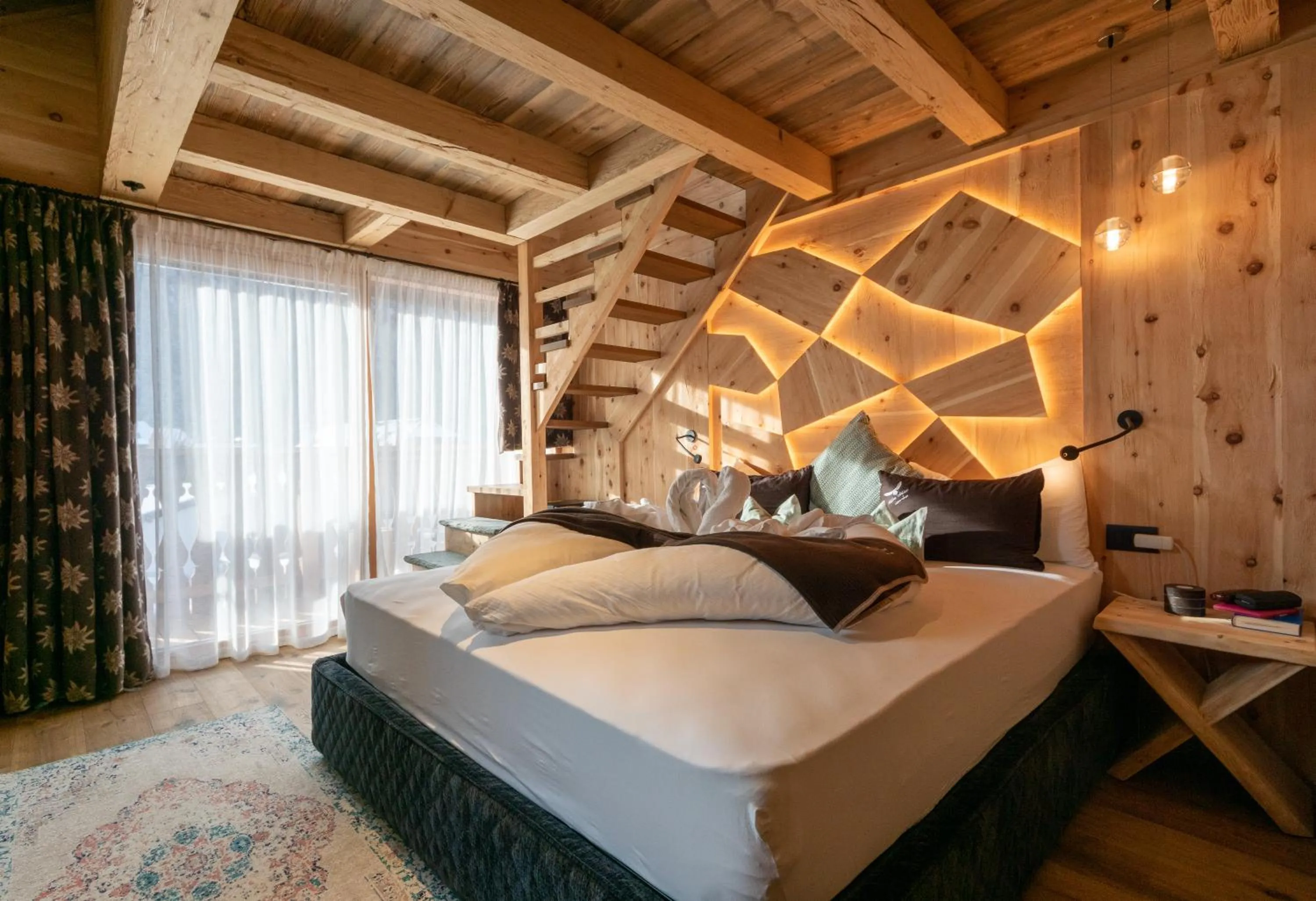 Bed in Alpine Refuge Villa Adler