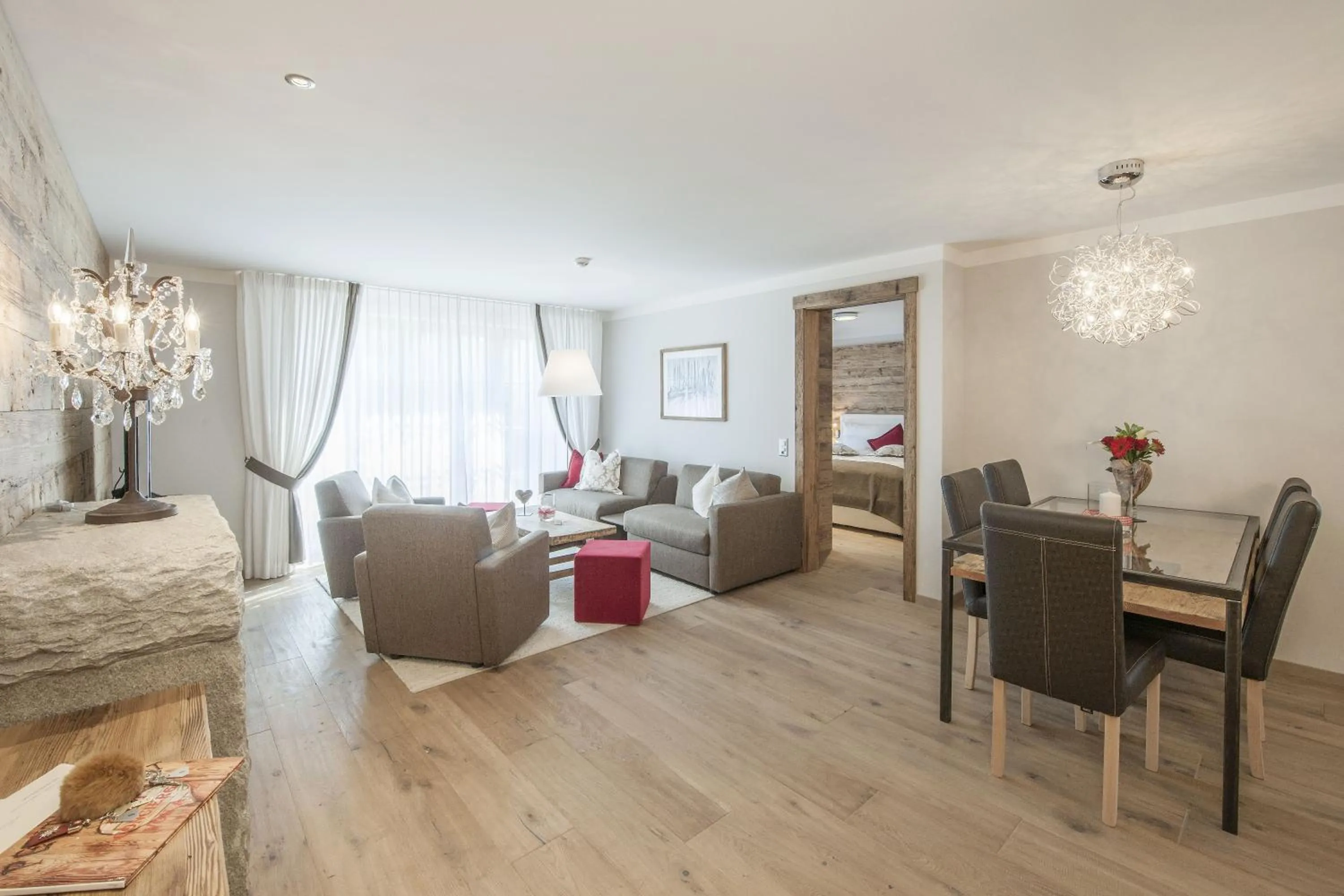 Living room in Hotelino Petit Chalet