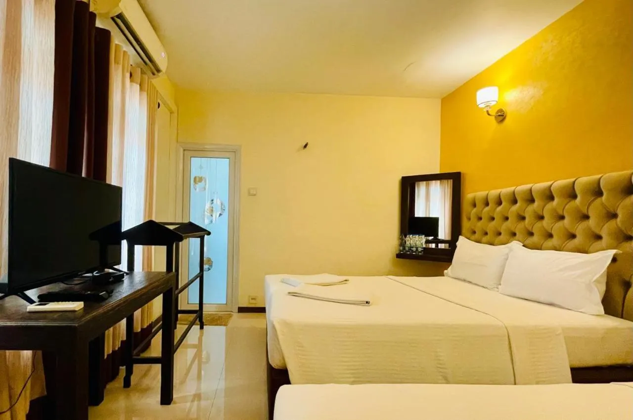 Bed in Forever City Hotel