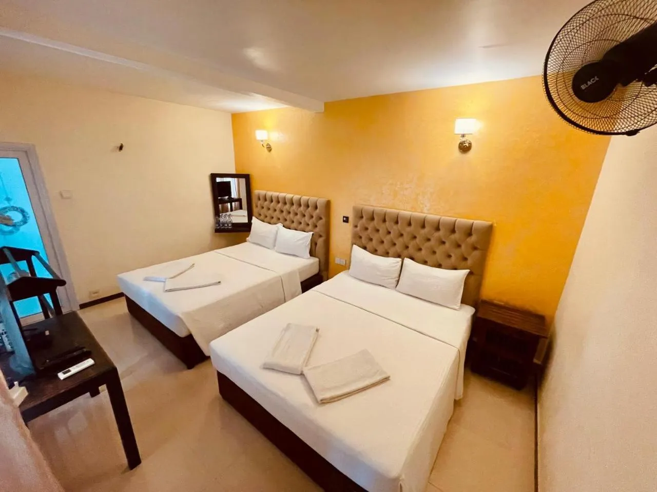 Bed in Forever City Hotel