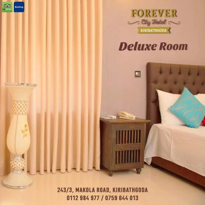 Bed in Forever City Hotel