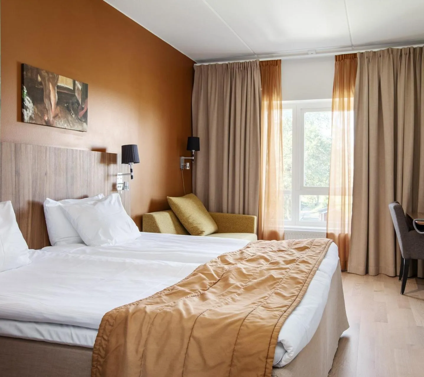 Bed in Skara Konsthotell