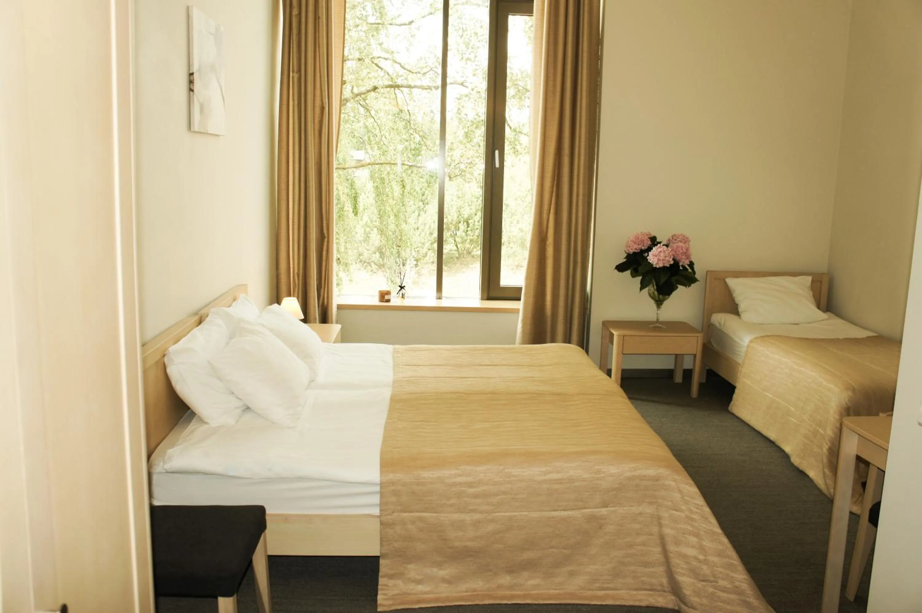 Bed in Zaliasis slenis - Self check-in hotel - Free parking