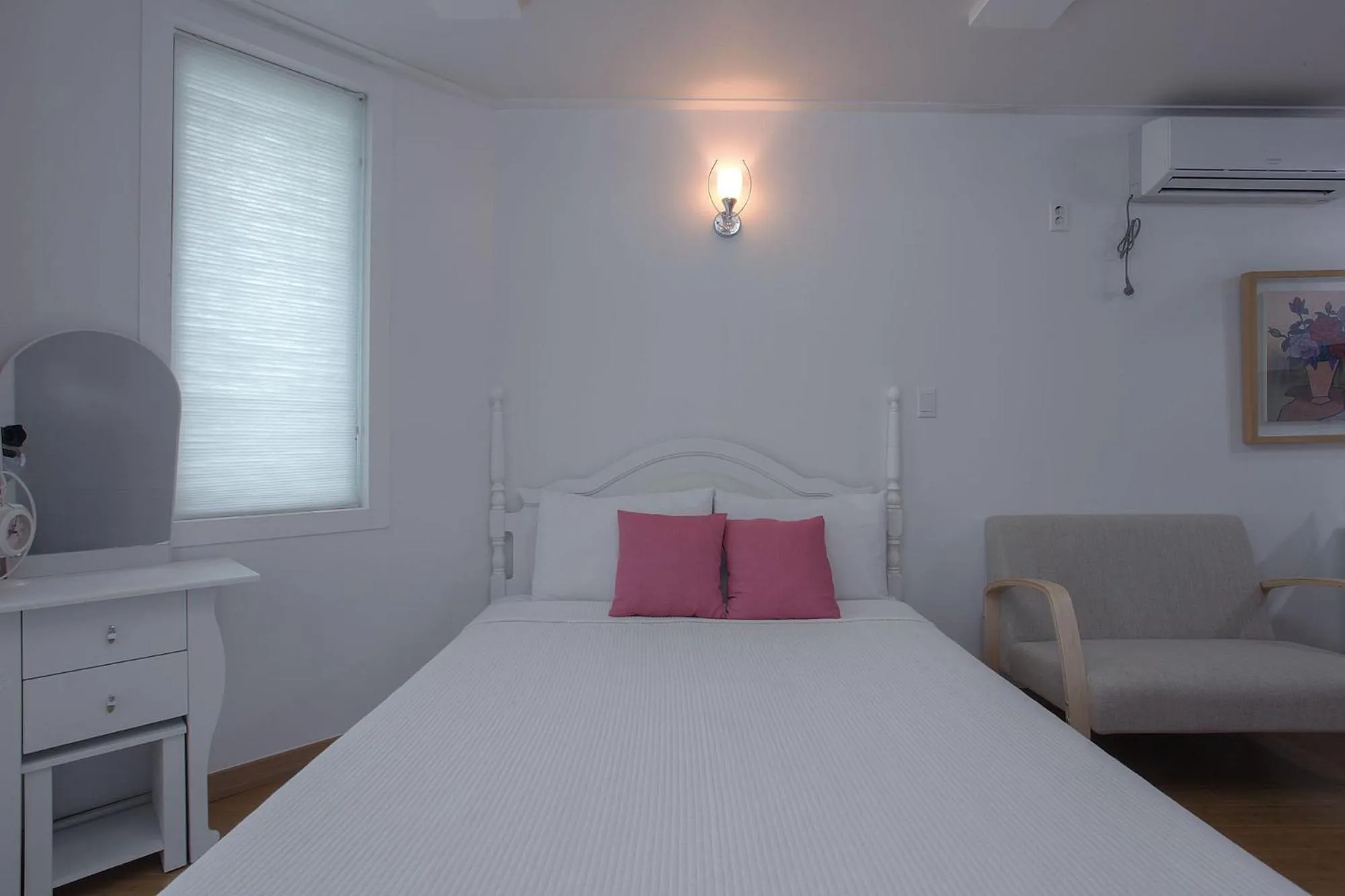 Bedroom, Bed in Forest of Color Pension