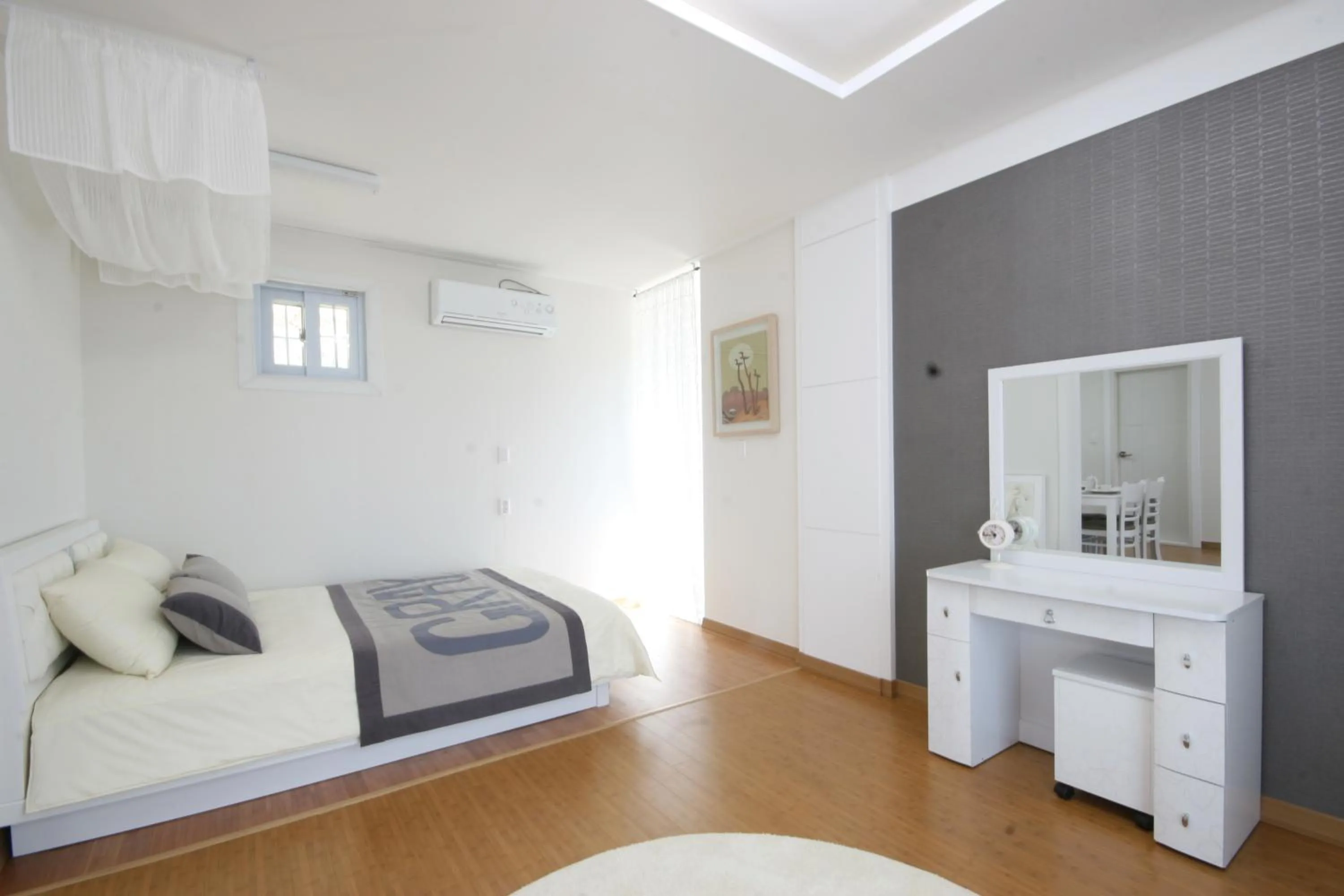 Bedroom, Bed in Forest of Color Pension