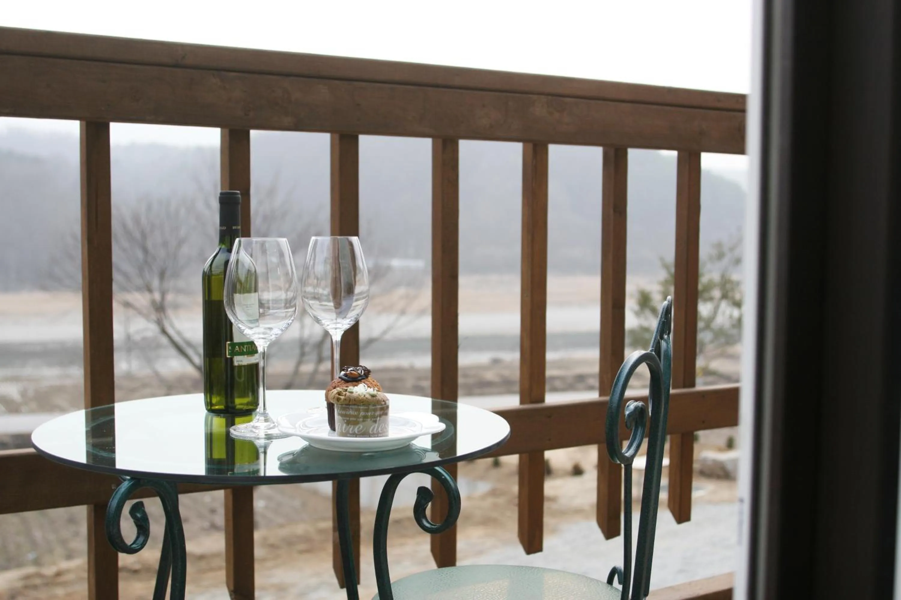 Balcony/Terrace in Forest of Color Pension