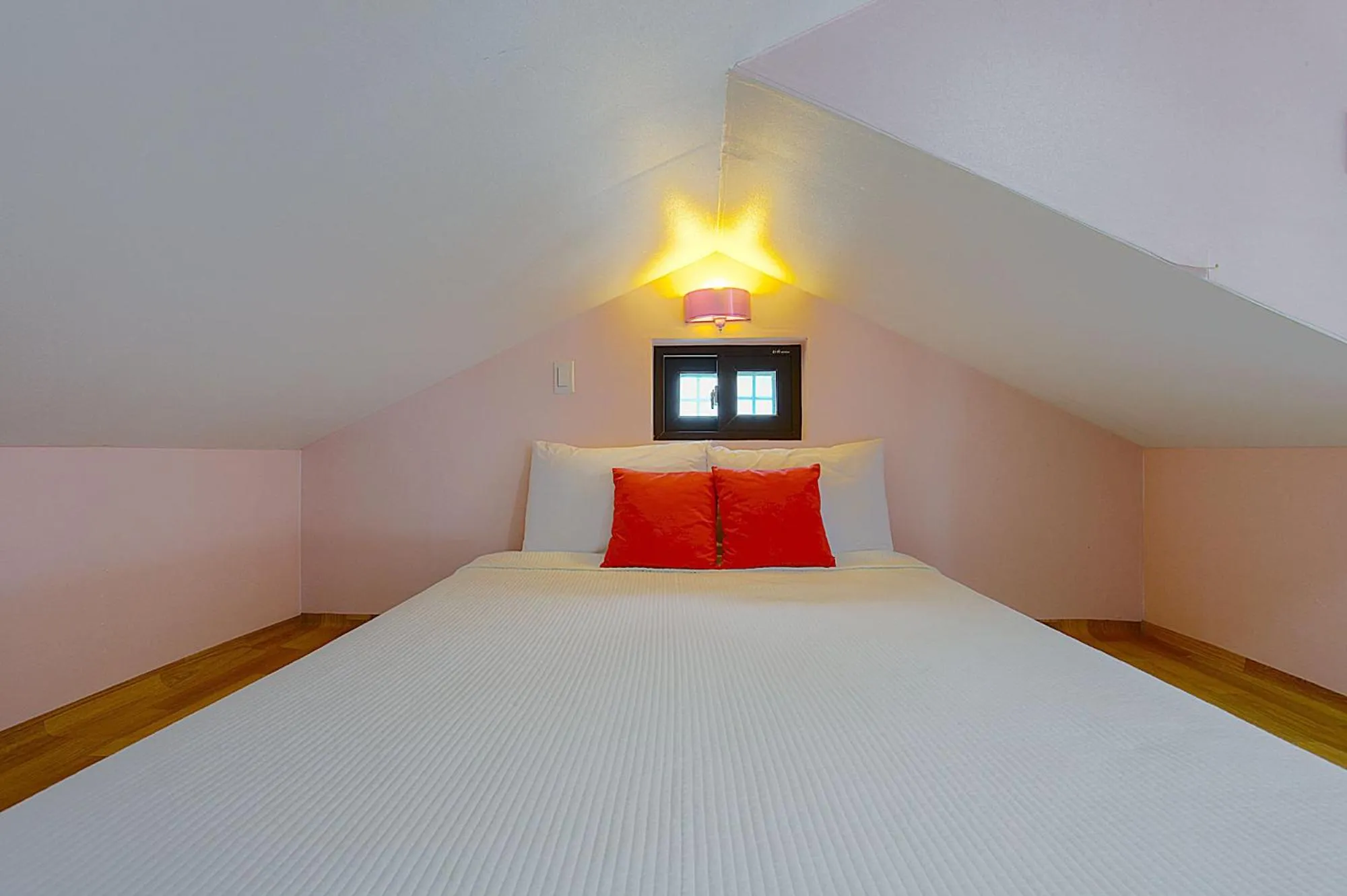 Bedroom, Bed in Forest of Color Pension