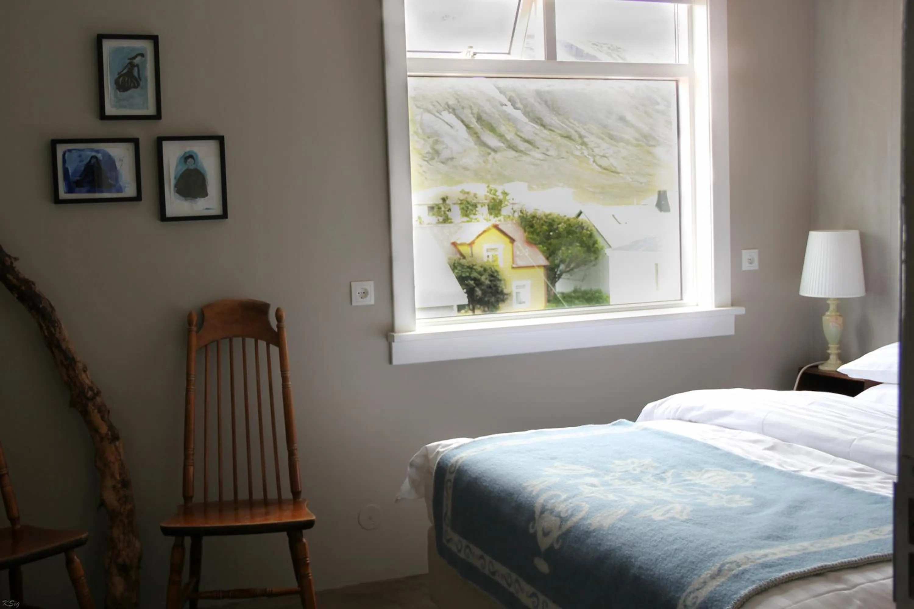 Bed in Hotel Siglunes