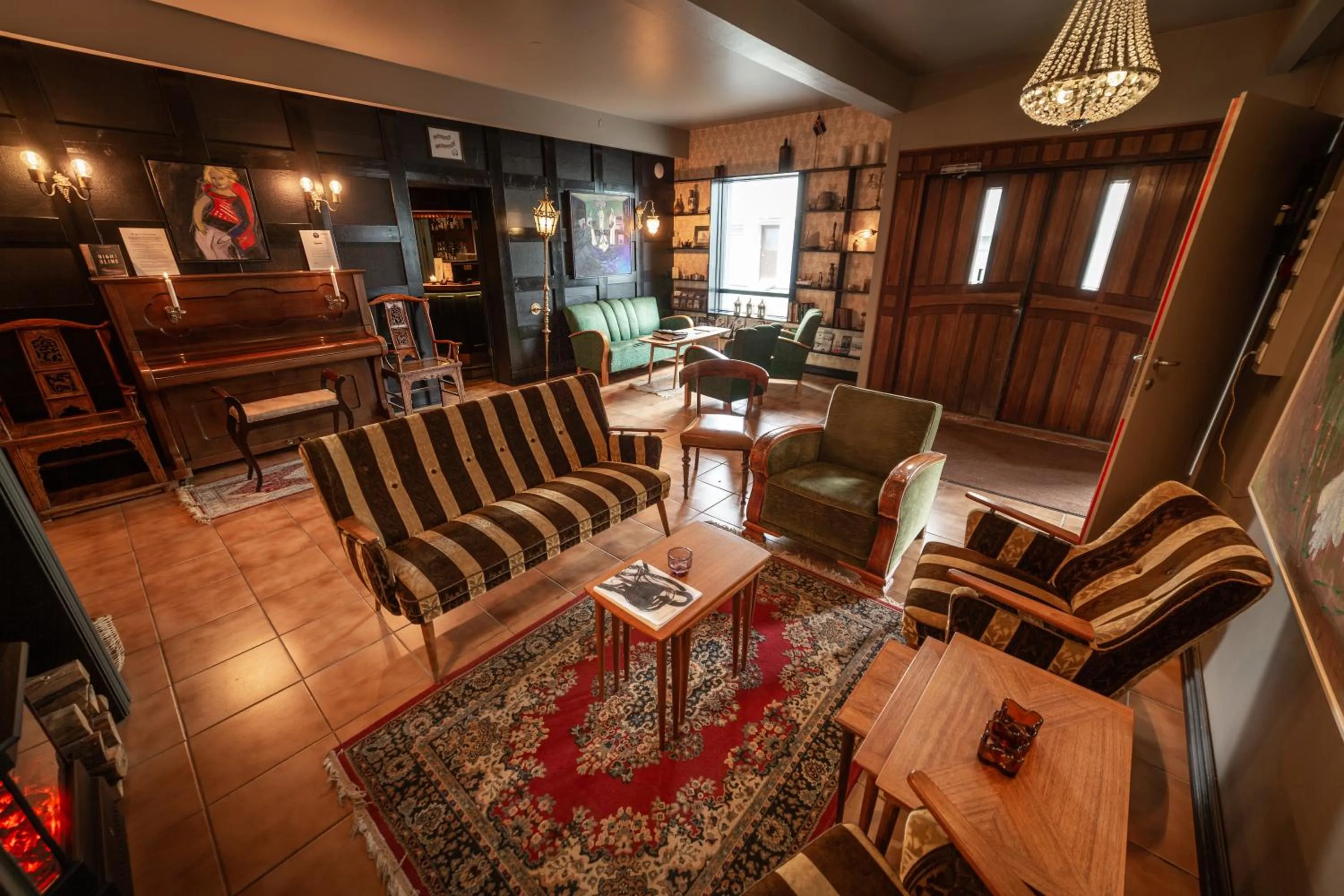 Communal lounge/ TV room in Hotel Siglunes