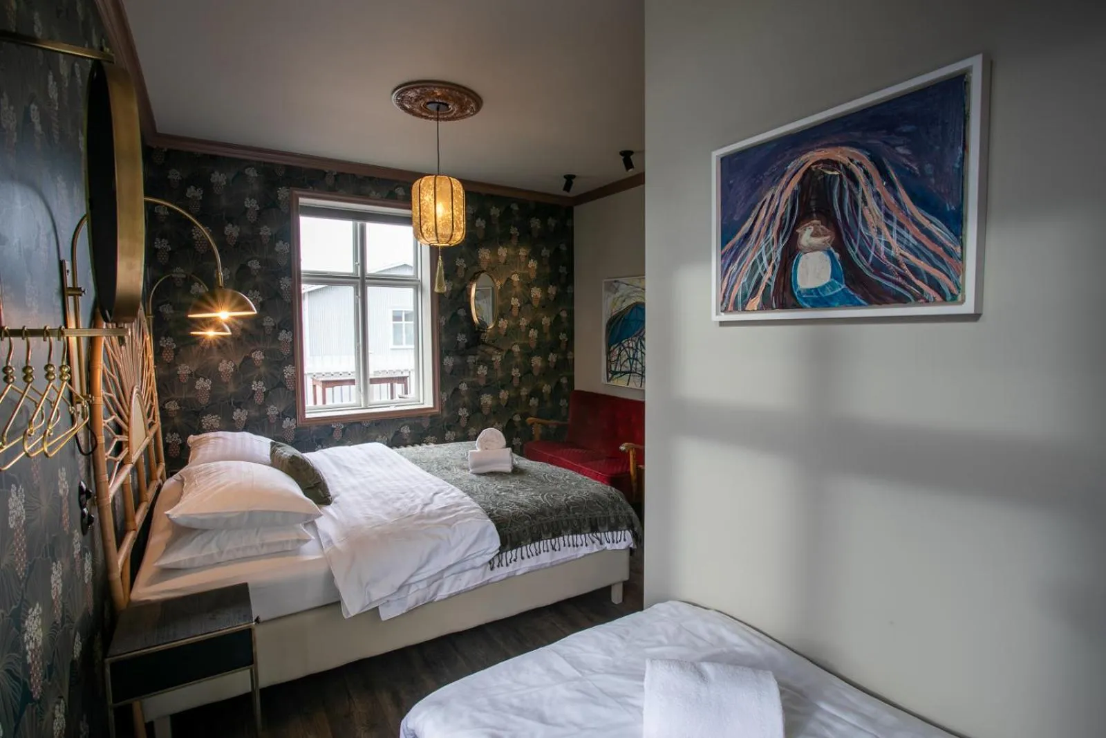 Bed in Hotel Siglunes