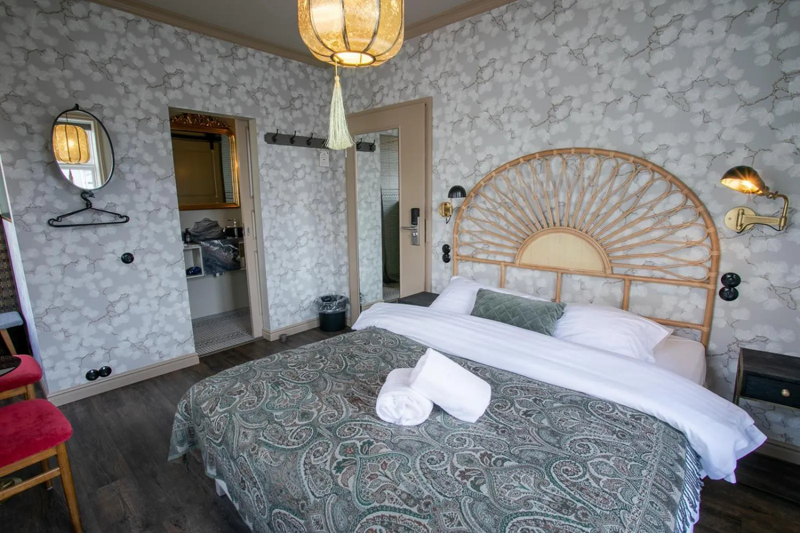 Bed in Hotel Siglunes