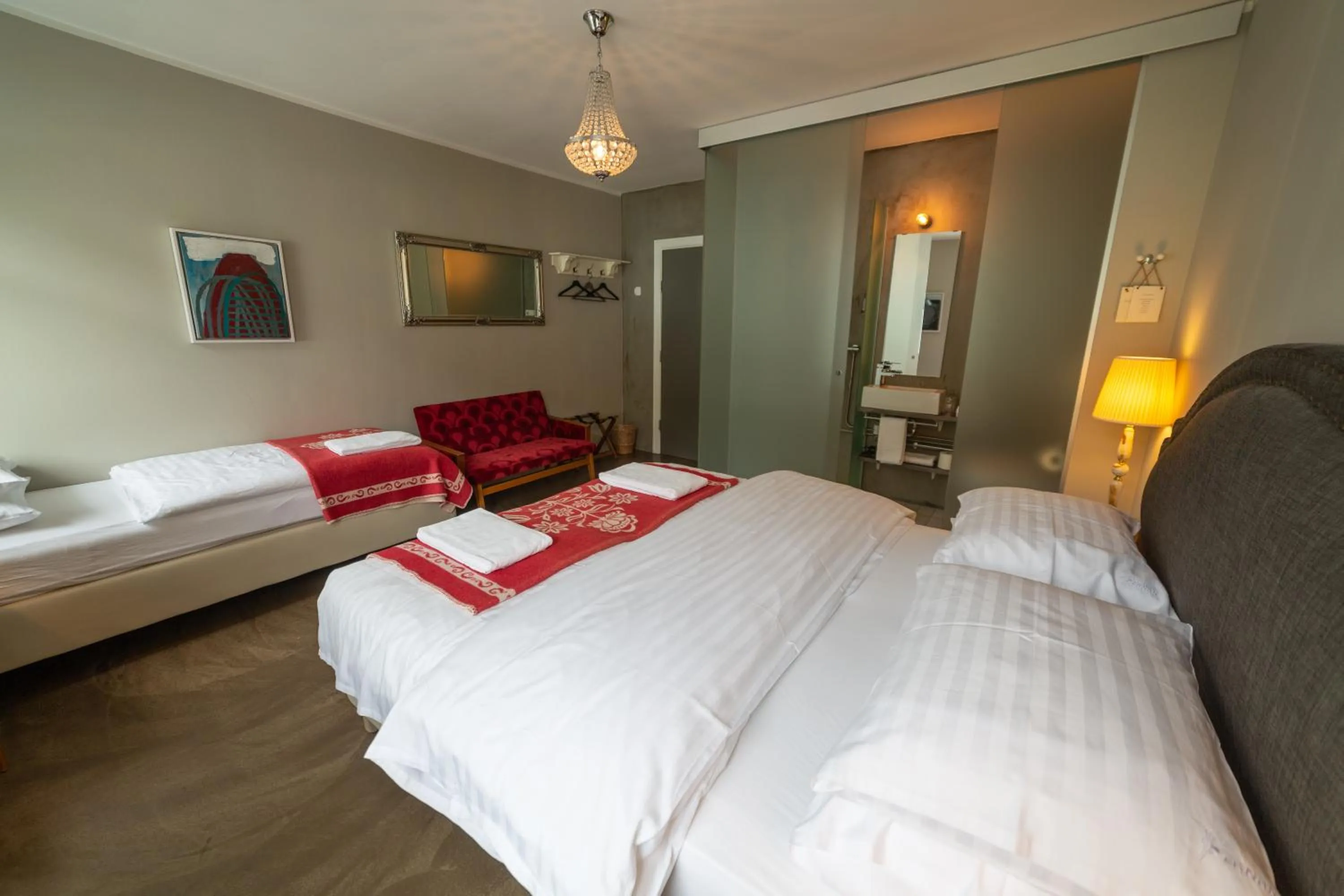 Bed in Hotel Siglunes