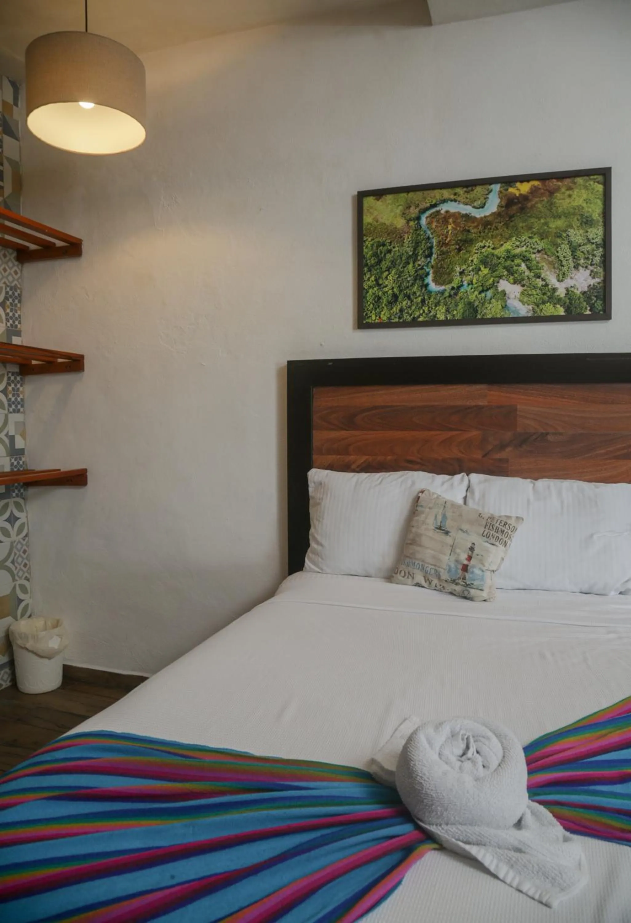 Bed in Seven Blue House Village & Lodge