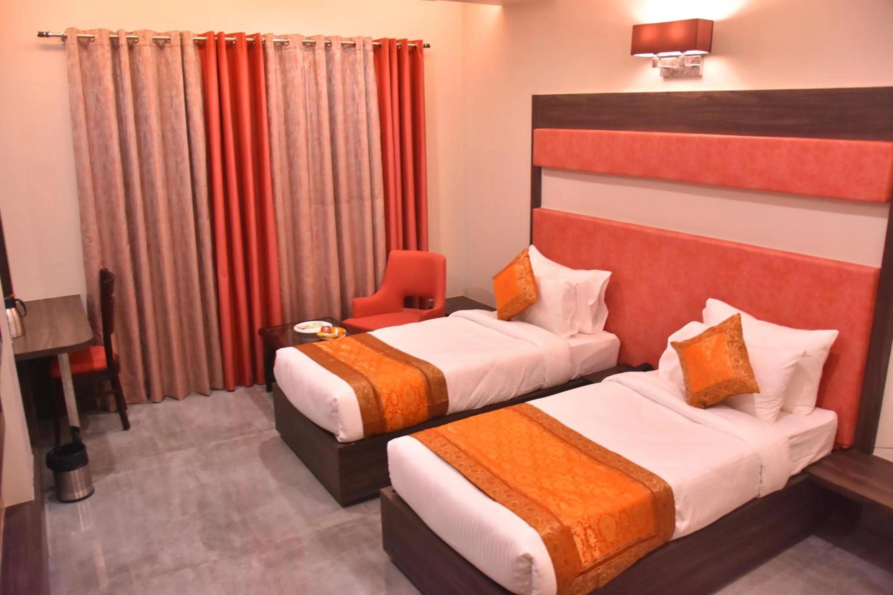 Bedroom, Bed in Hotel Abhinav International