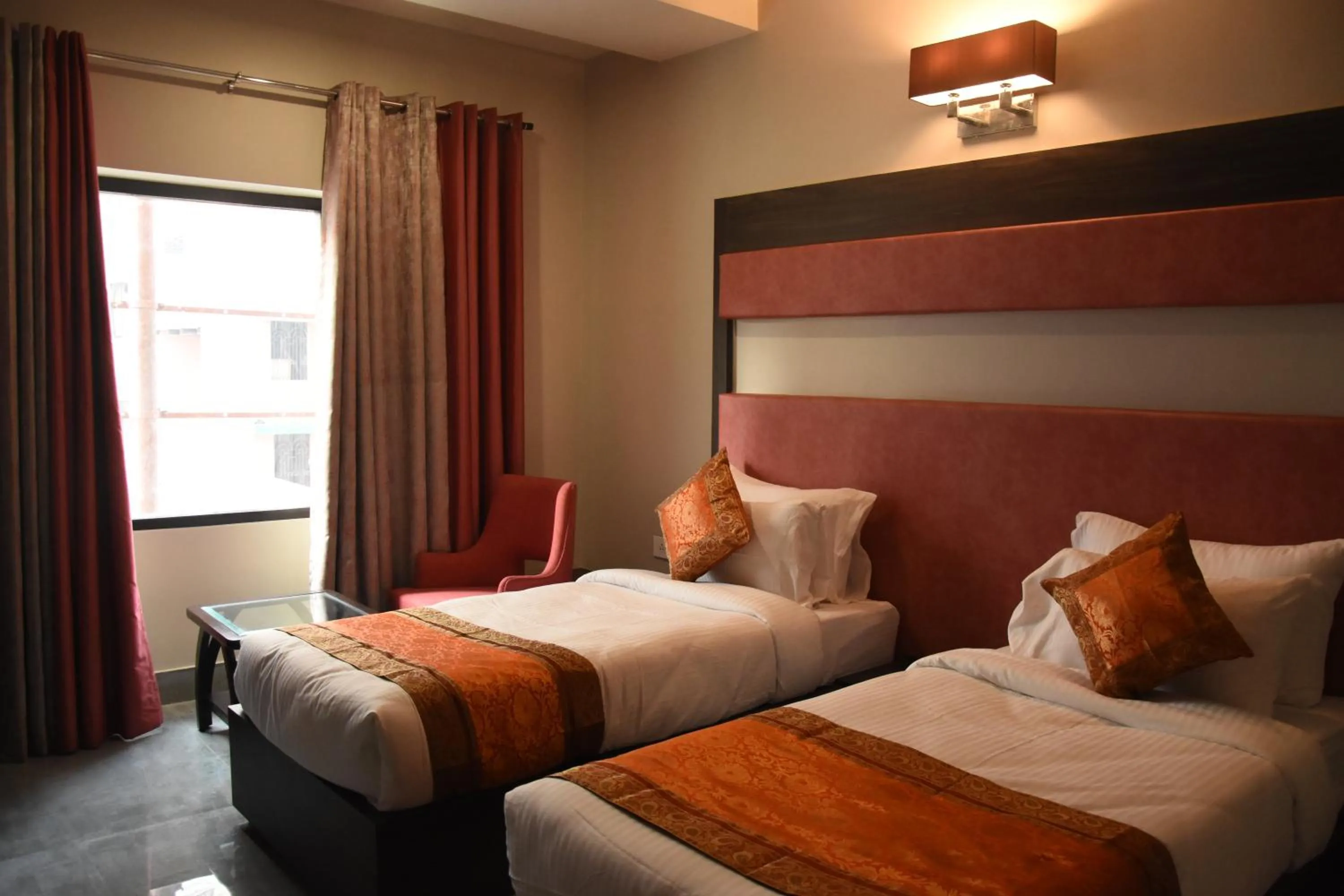 Bedroom, Bed in Hotel Abhinav International