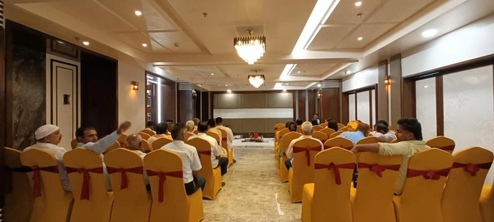 group of guests in Hotel Abhinav International