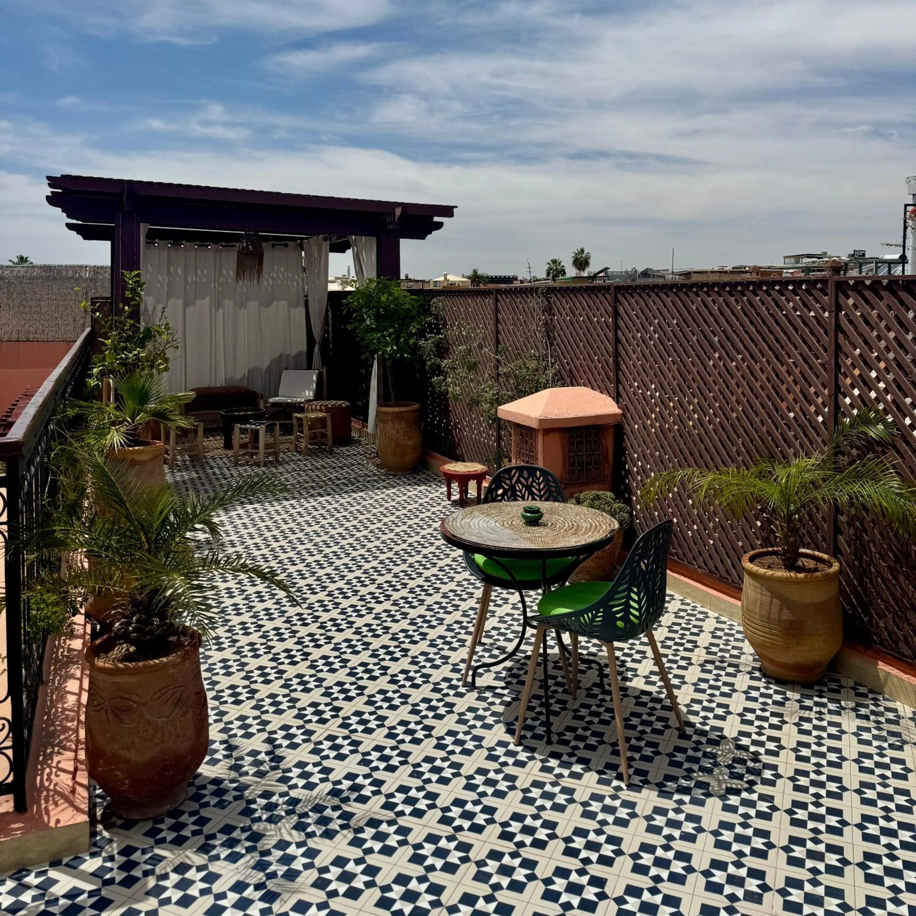 Balcony/Terrace in Riad Hotel Sherazade