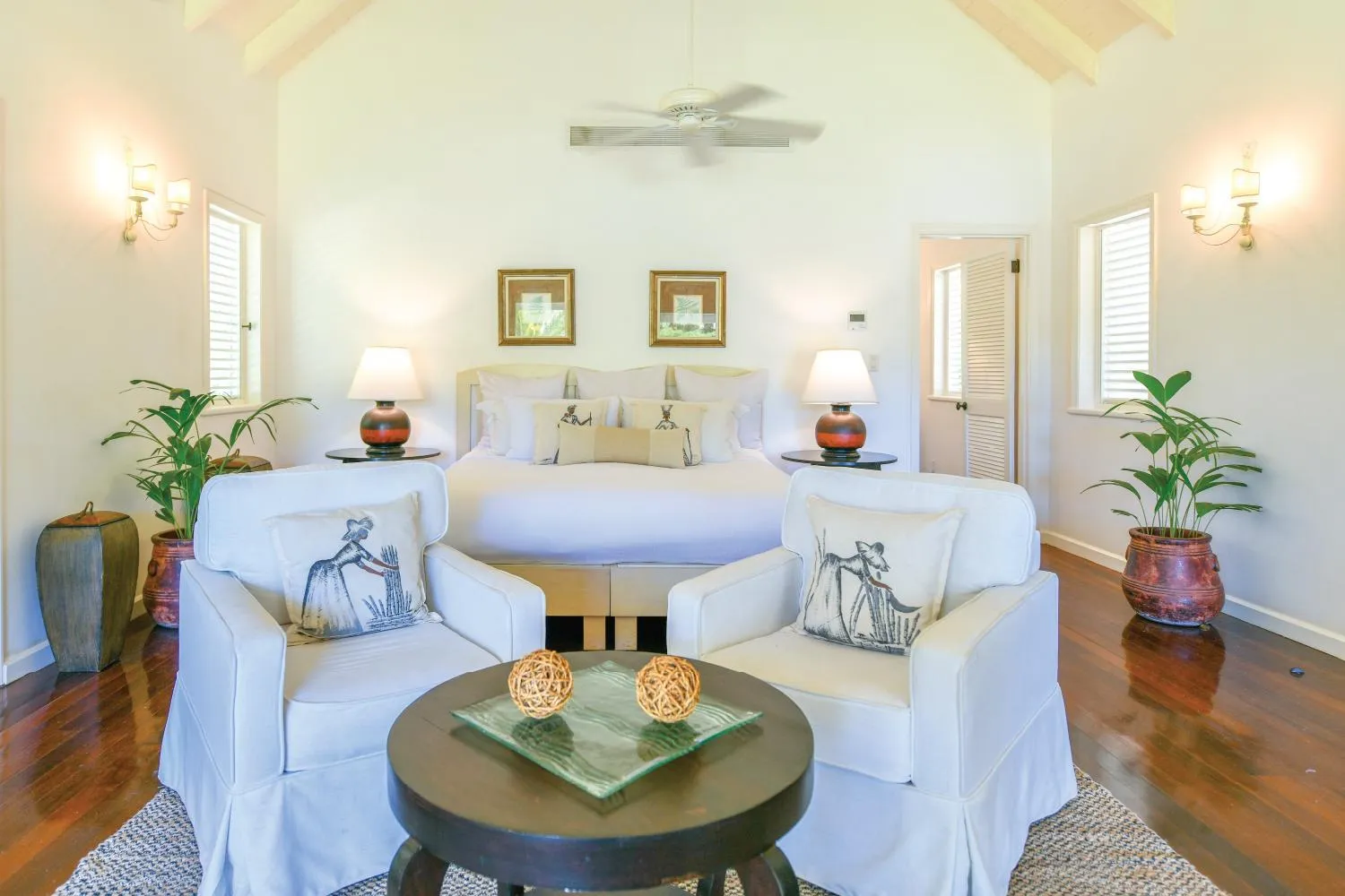 Seating area in The Inn at English Harbour