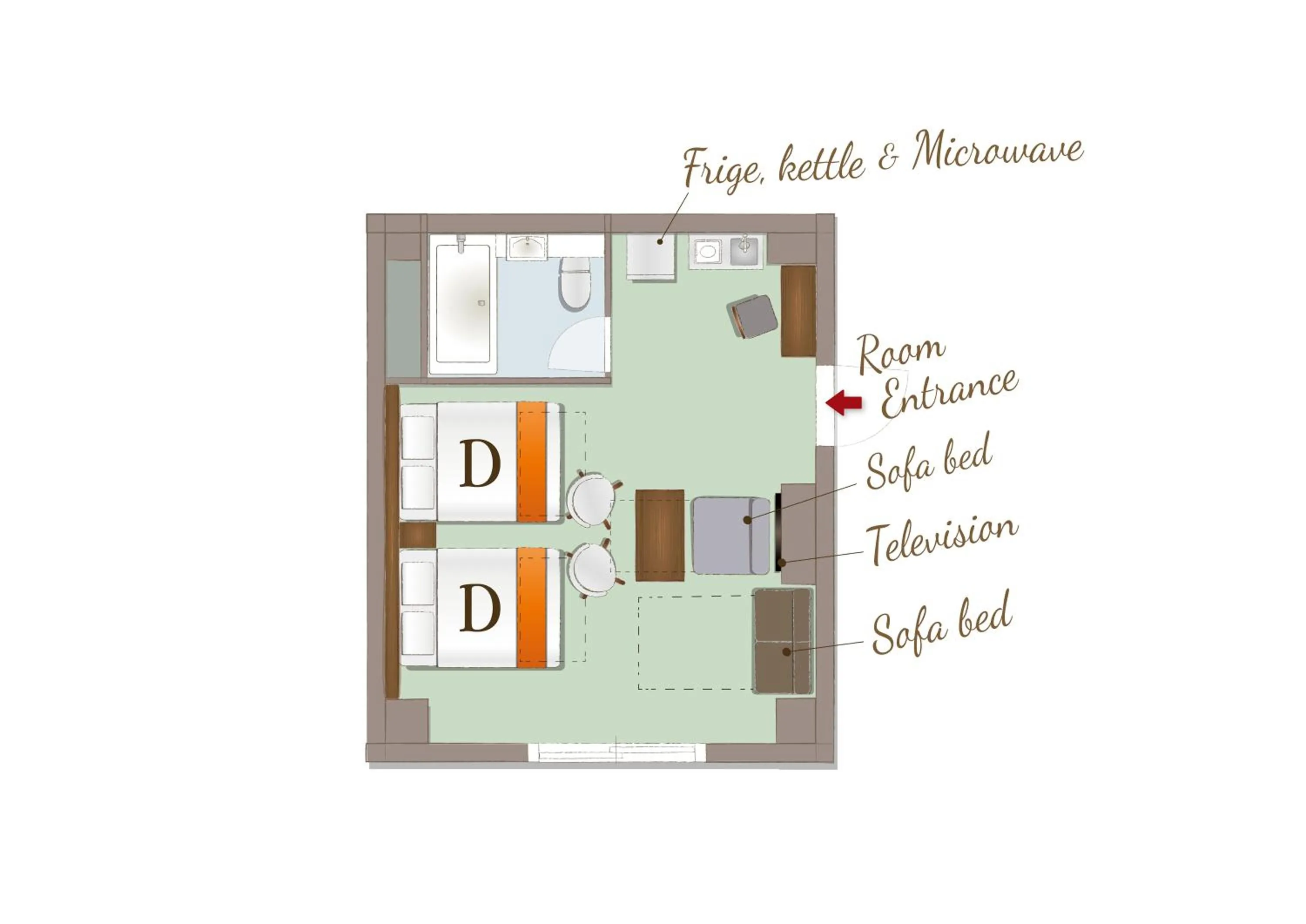 Floor plan in RESI STAY BRiX