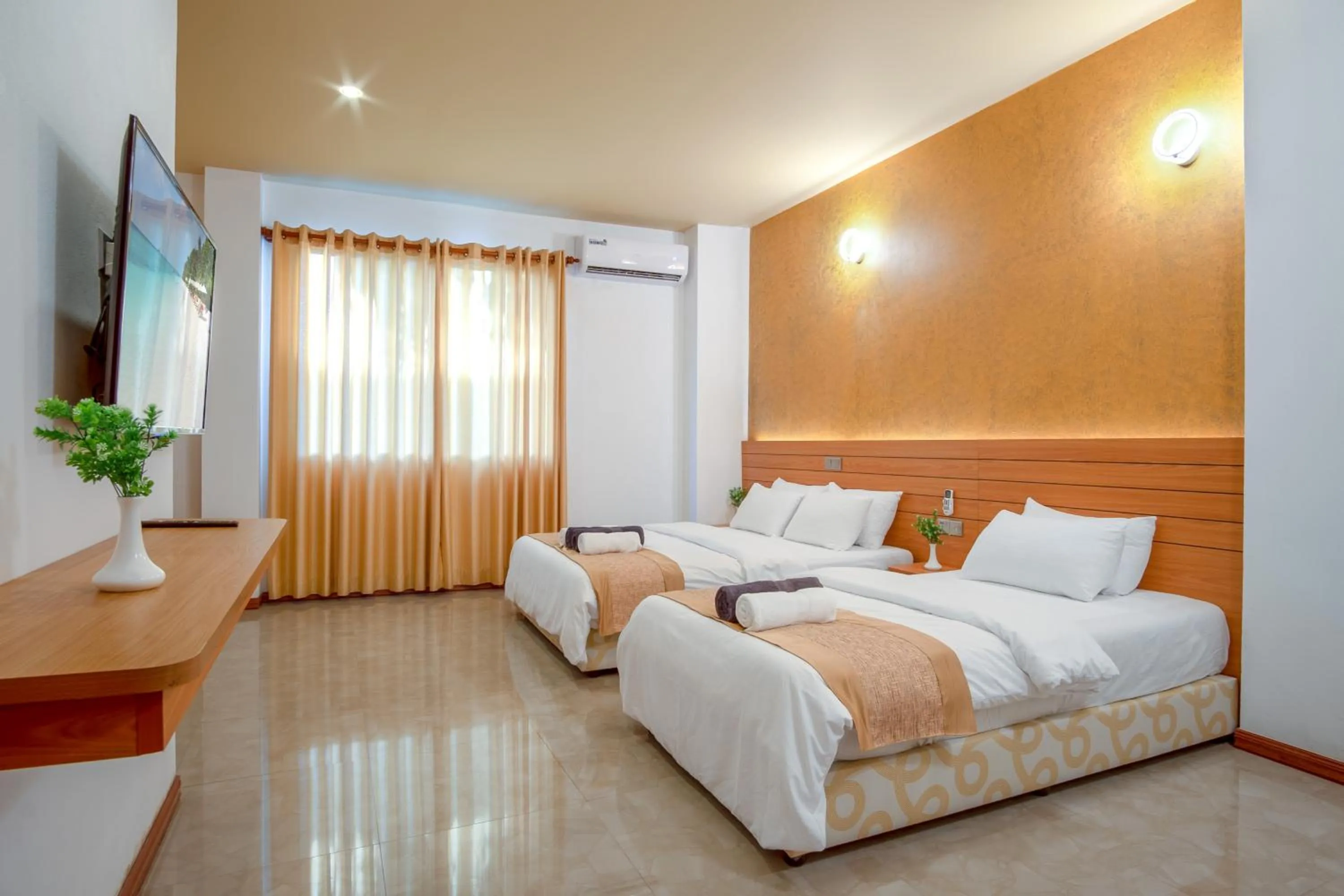 Bed in Nala Veli Beach & Spa